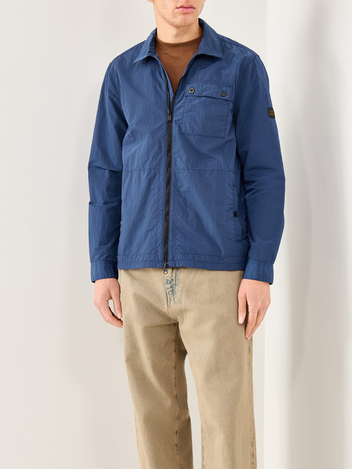 Inline Cotton Overshirt Blue