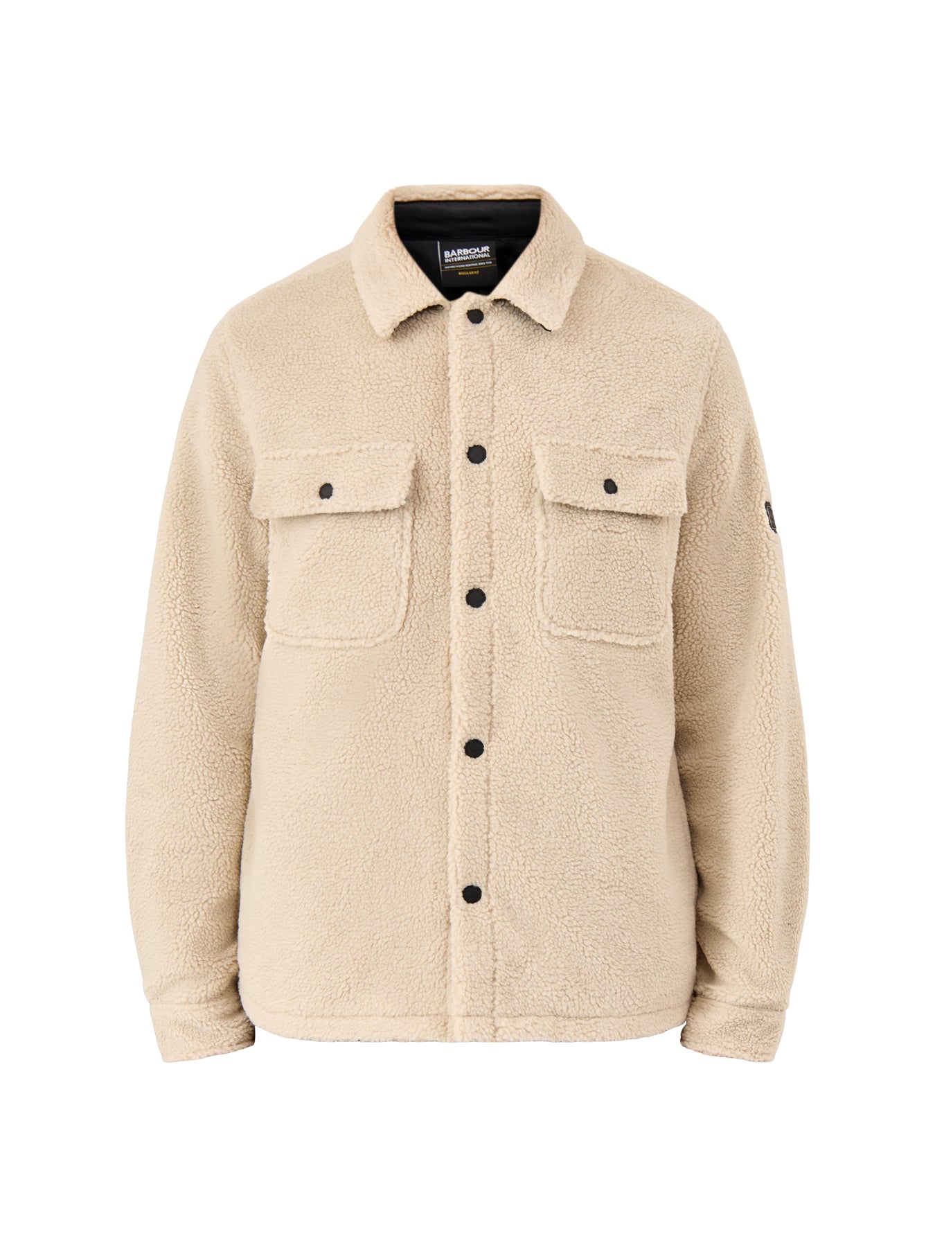 Trident Borg Fleece Overshirt Cream