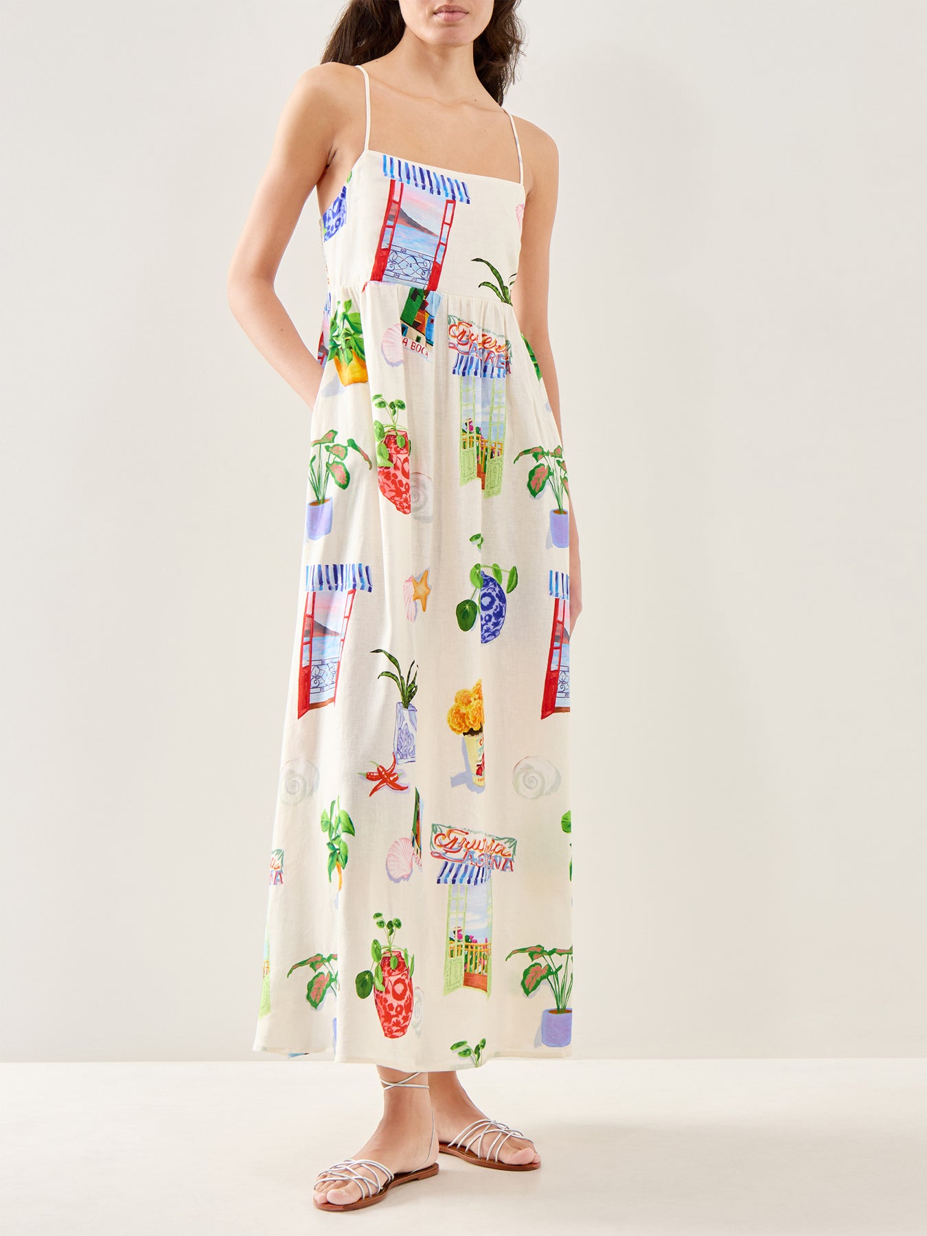La Boca Tiered Maxi Dress Multi