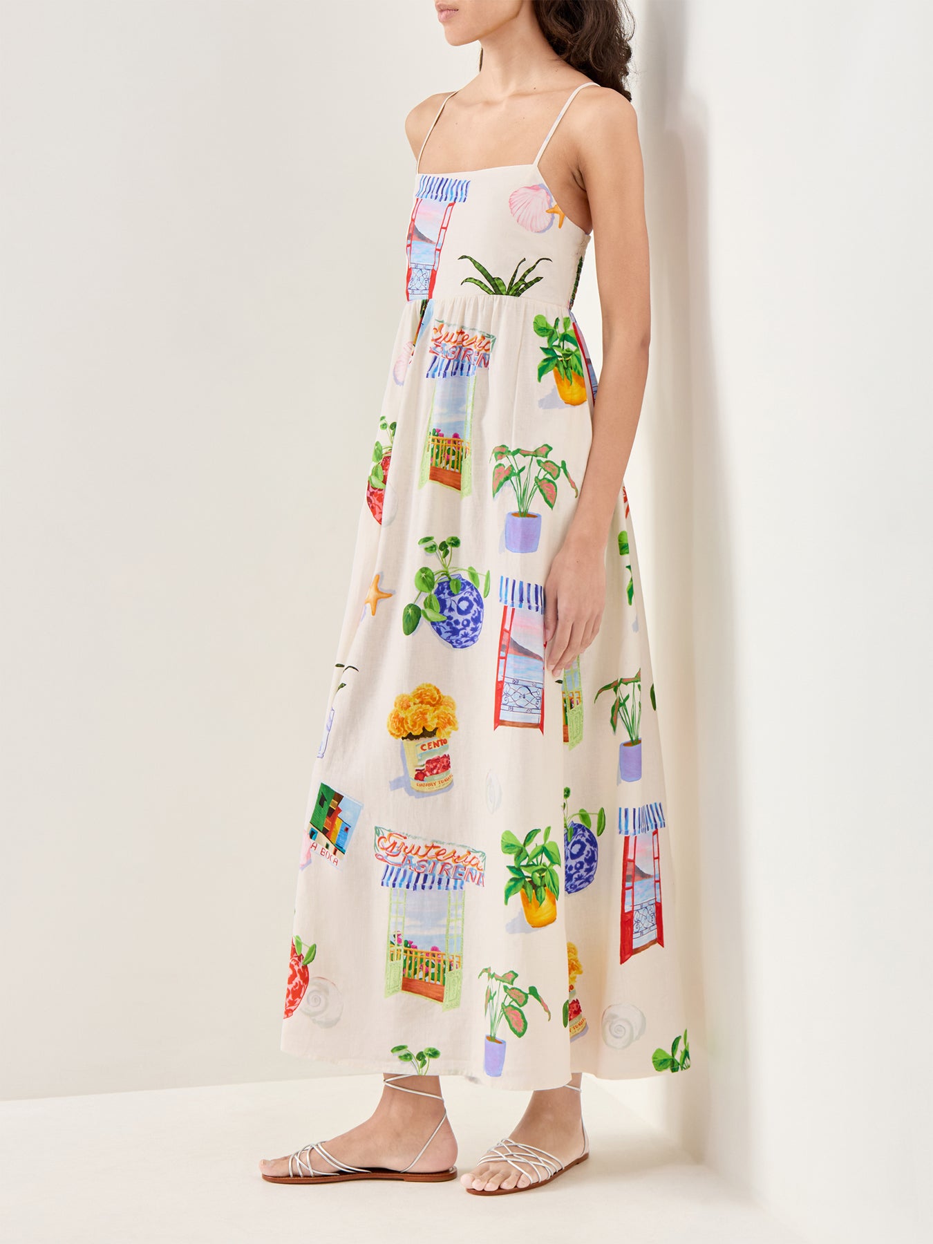 La Boca Tiered Maxi Dress Multi