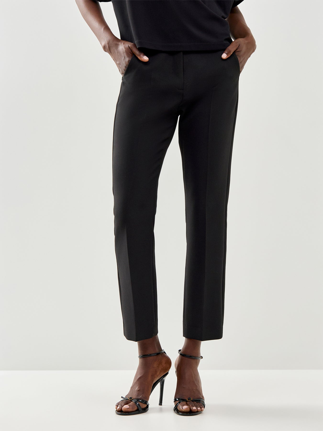 Rana Cropped Trouser Black
