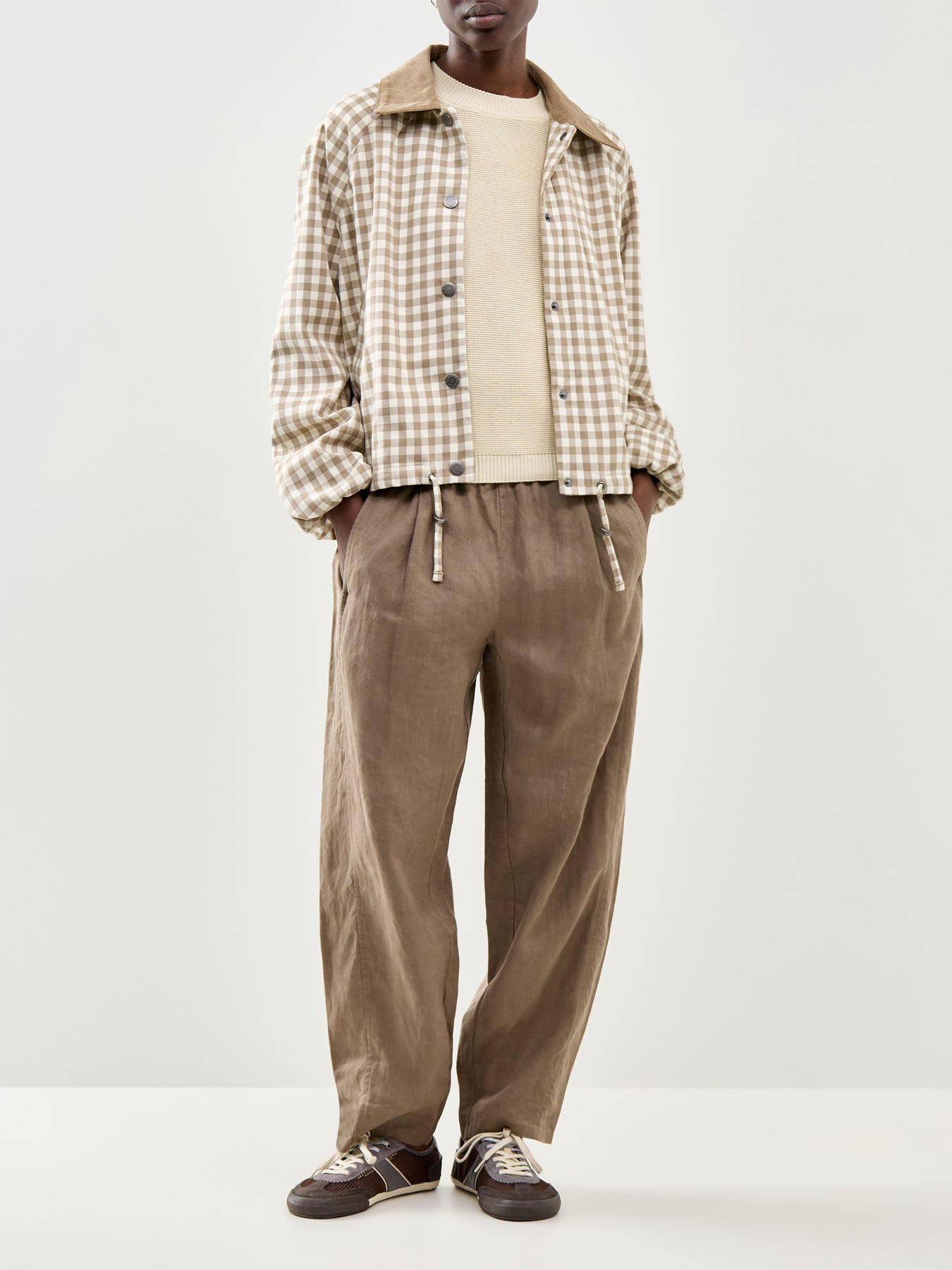 Aere Crew Neck Sweater Cream