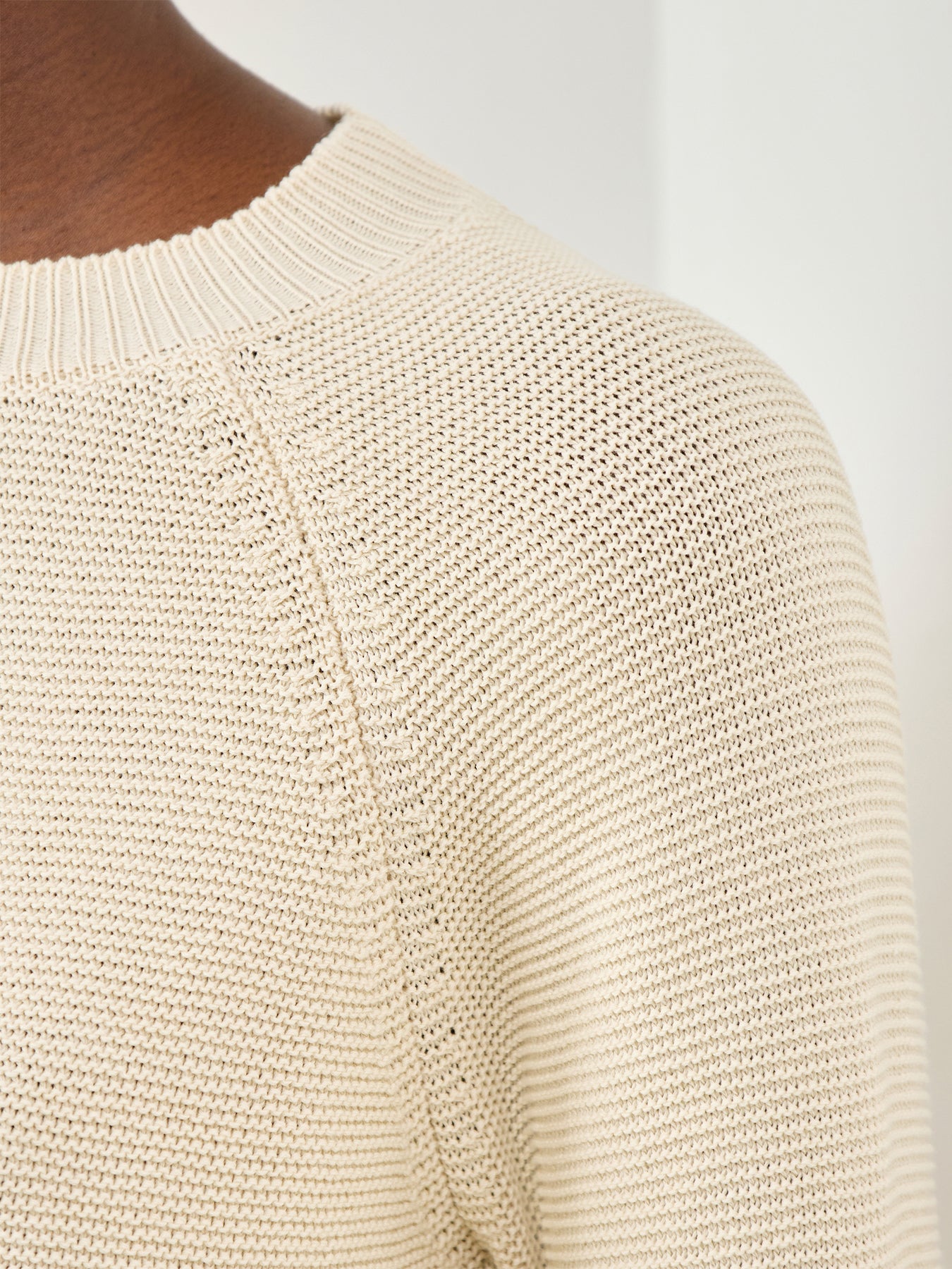 Aere Crew Neck Sweater Cream
