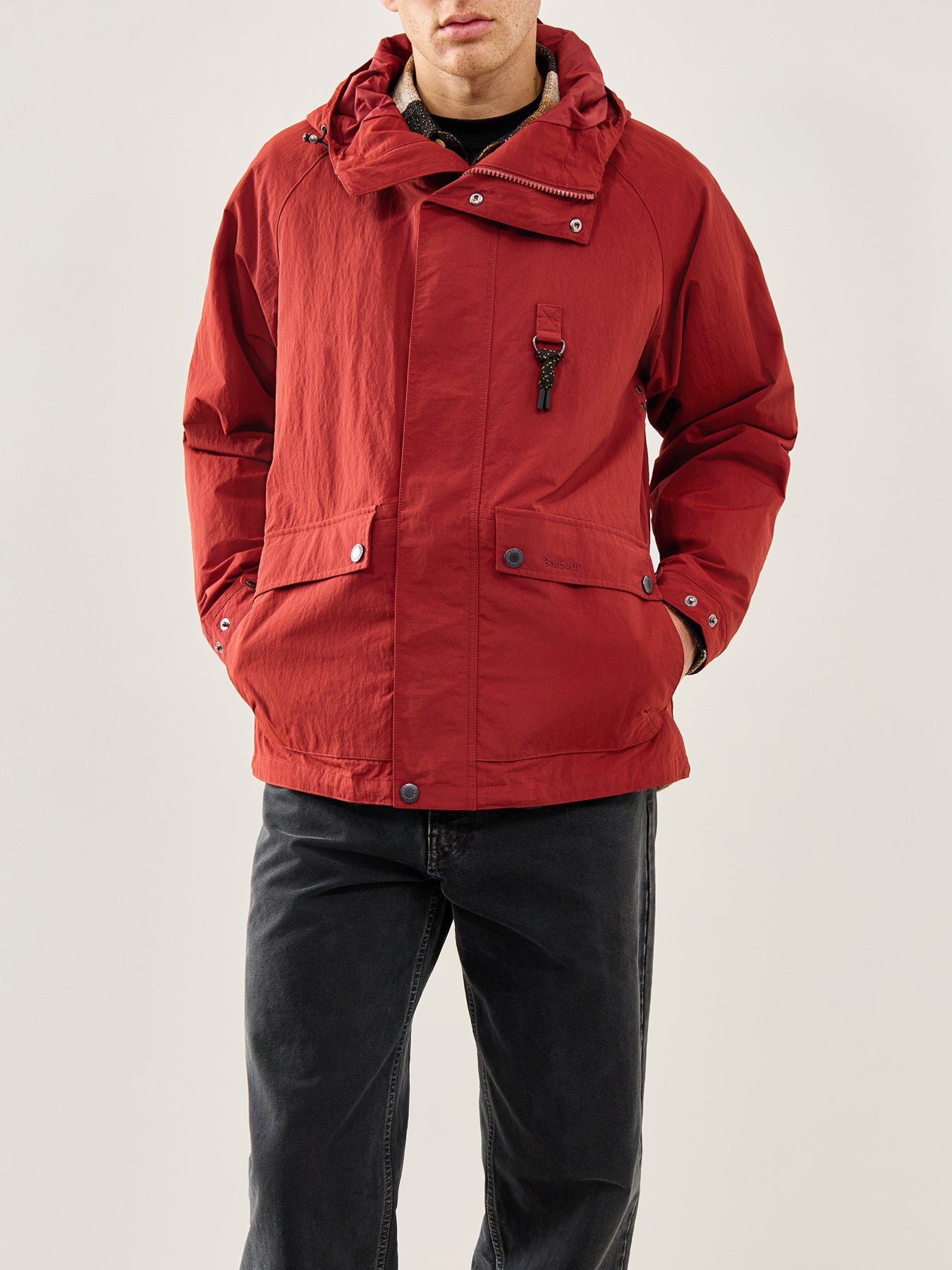 Rig Waterproof Shell Jacket Red