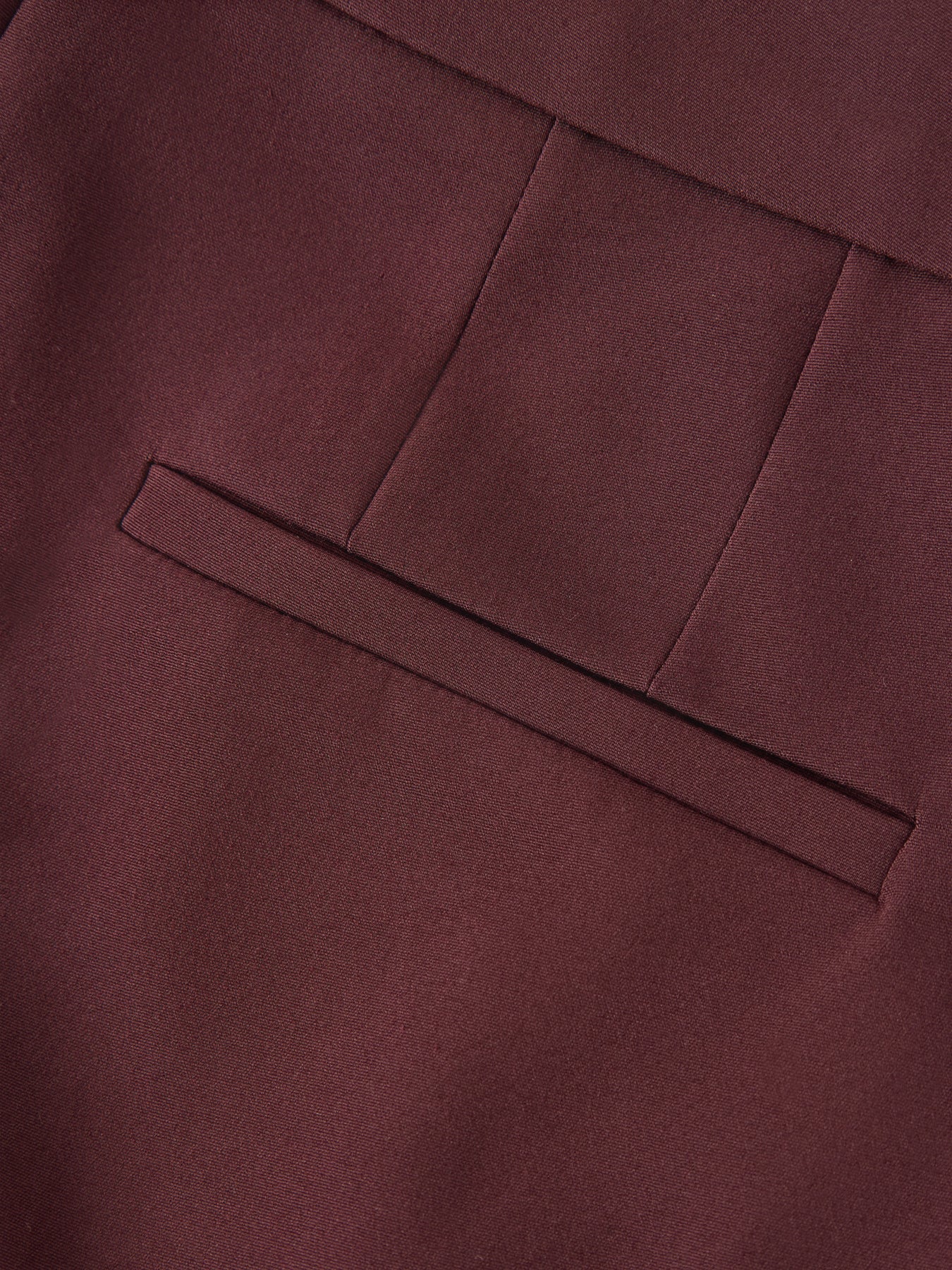 Tailored High Waist Wide Leg Trousers Bordeaux