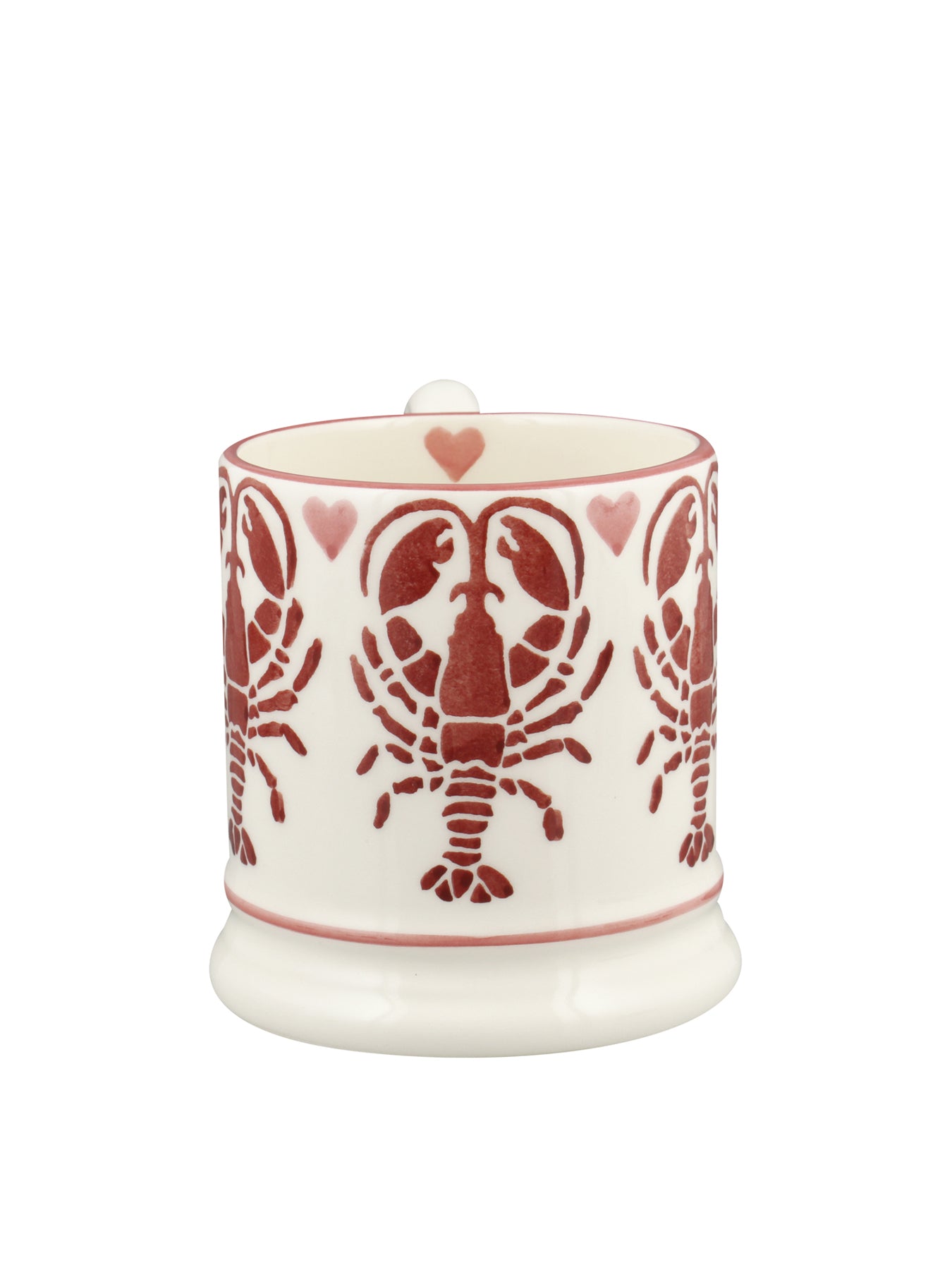 Lobster Half Pint Mug Pink