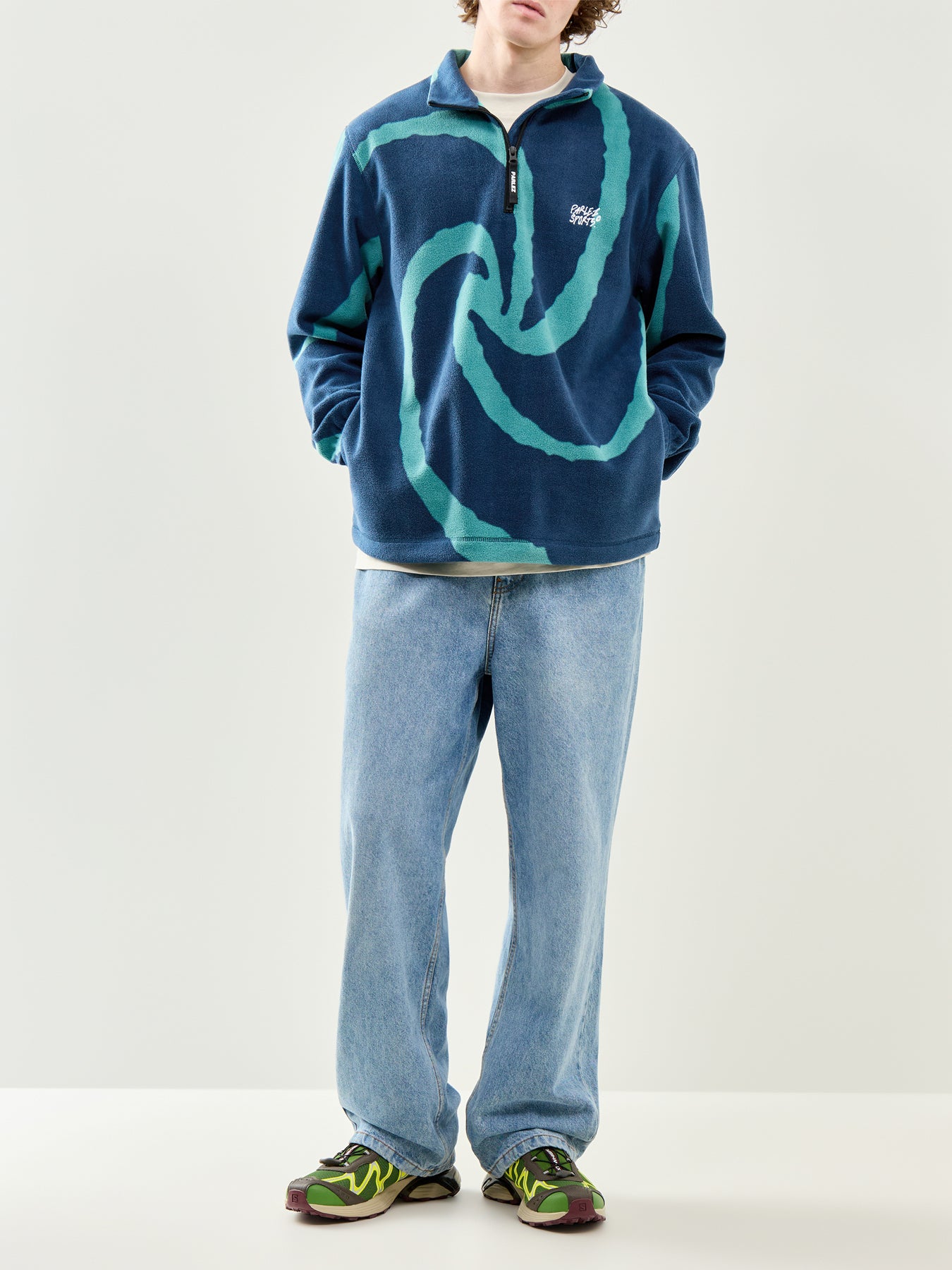 Chevy 1/4 Zip Fleece Blue