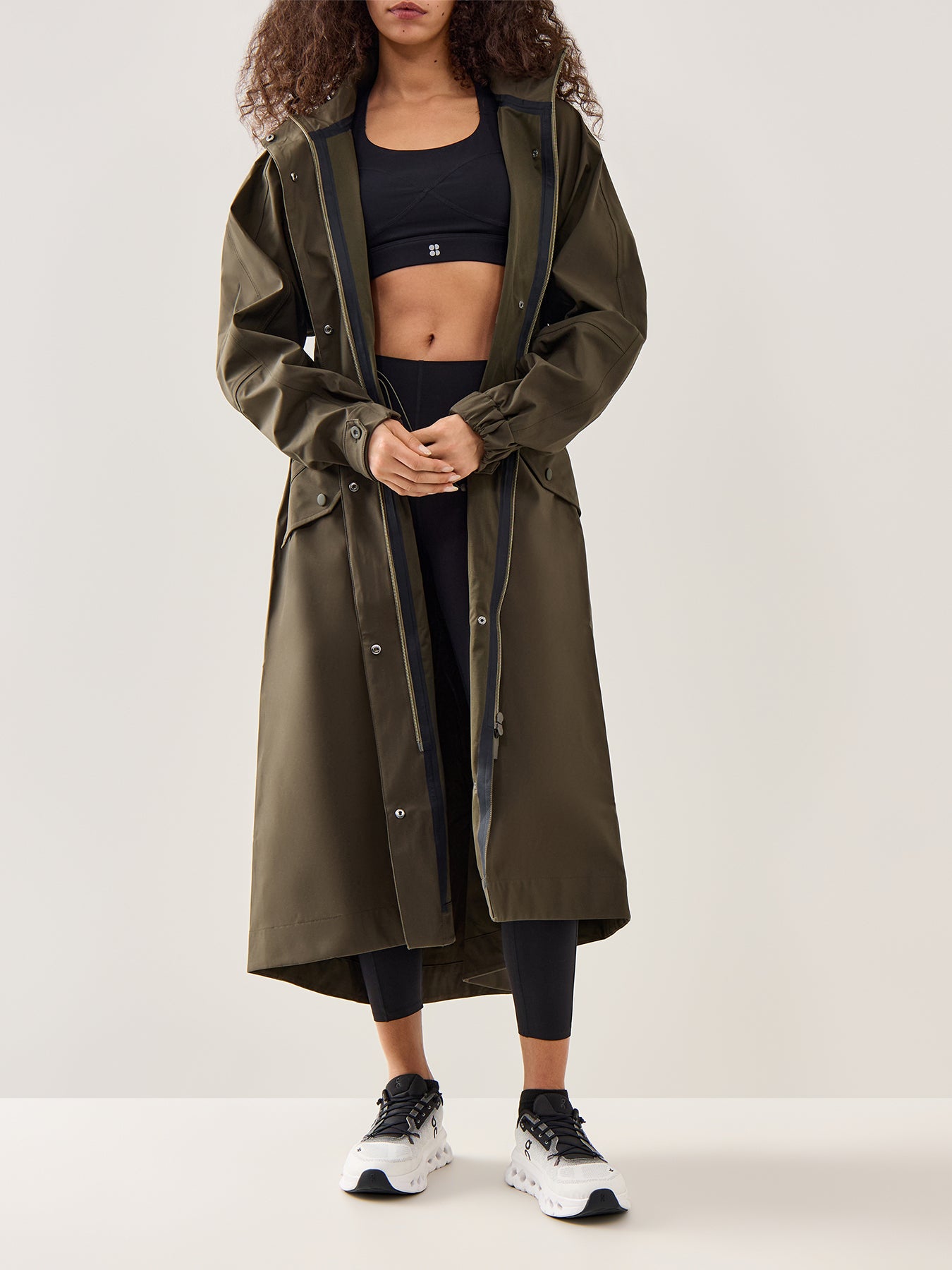 Motion Technical Longline Parka Green