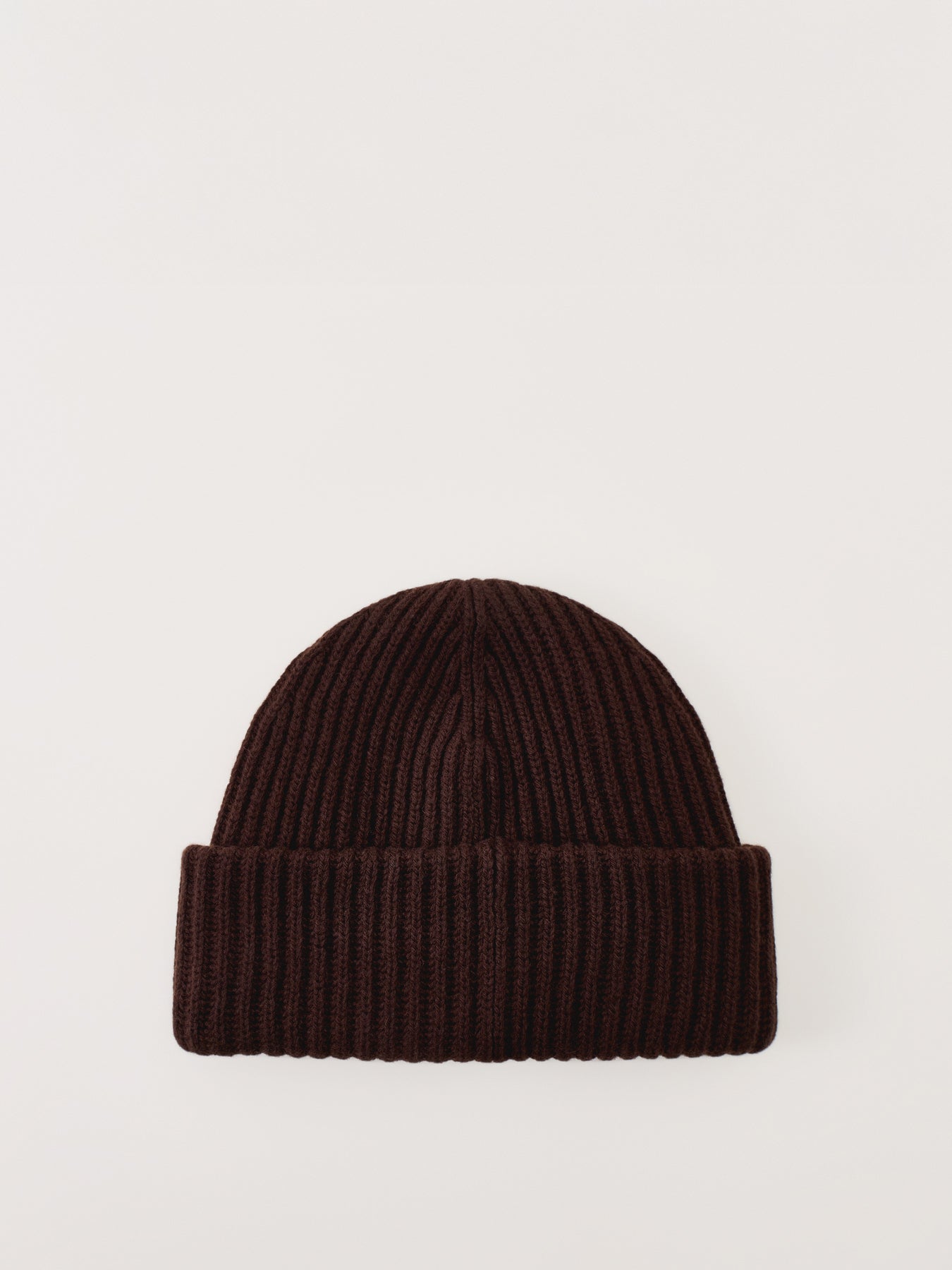 Structured Rib Beanie Chocolate Plum
