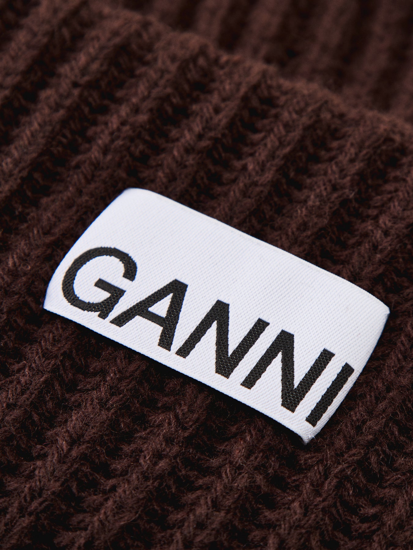 Structured Rib Beanie Chocolate Plum