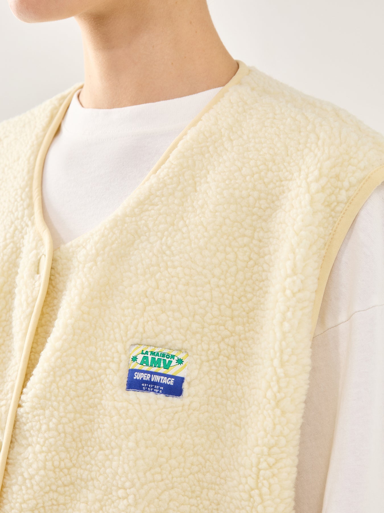 Hoktown Wool Gilet Cream
