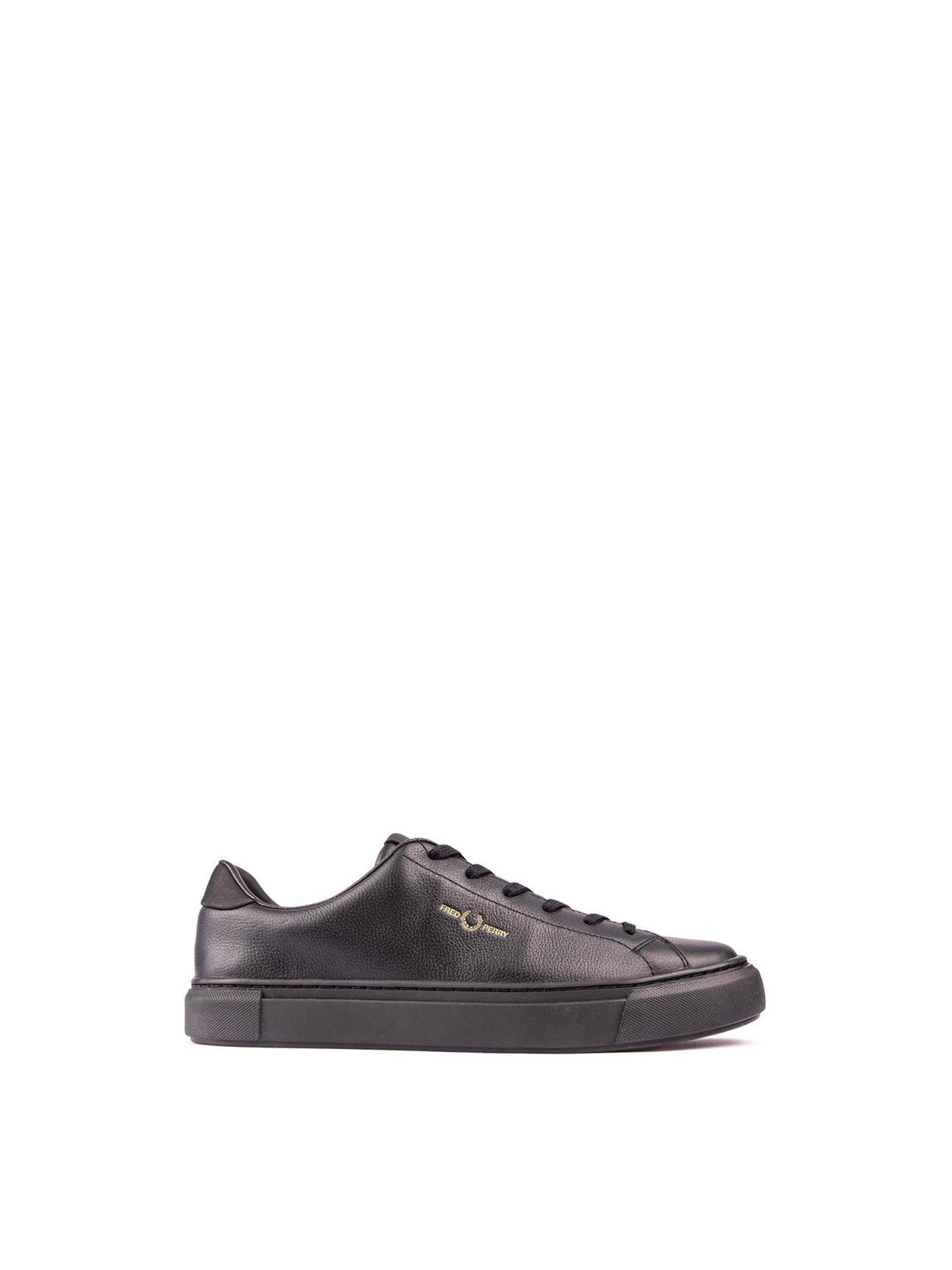 B71 Leather Trainers Black