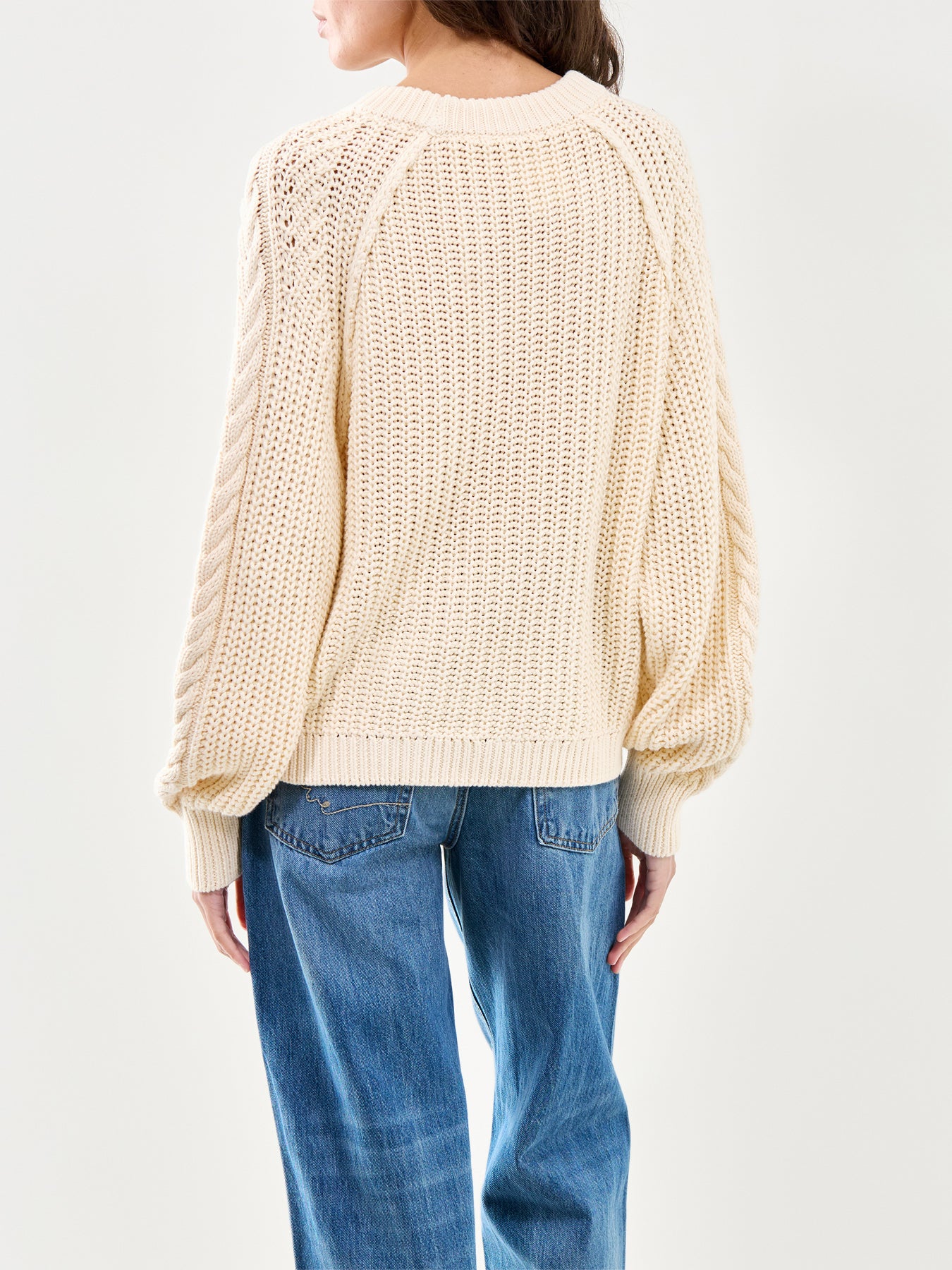 Frankie Cable Sweater Cream