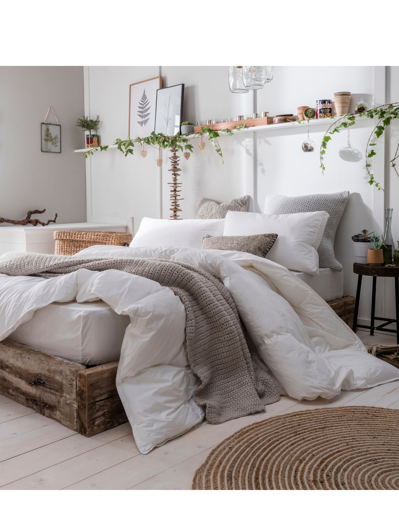Goose Feather & Down Duvet All Seasons King White
