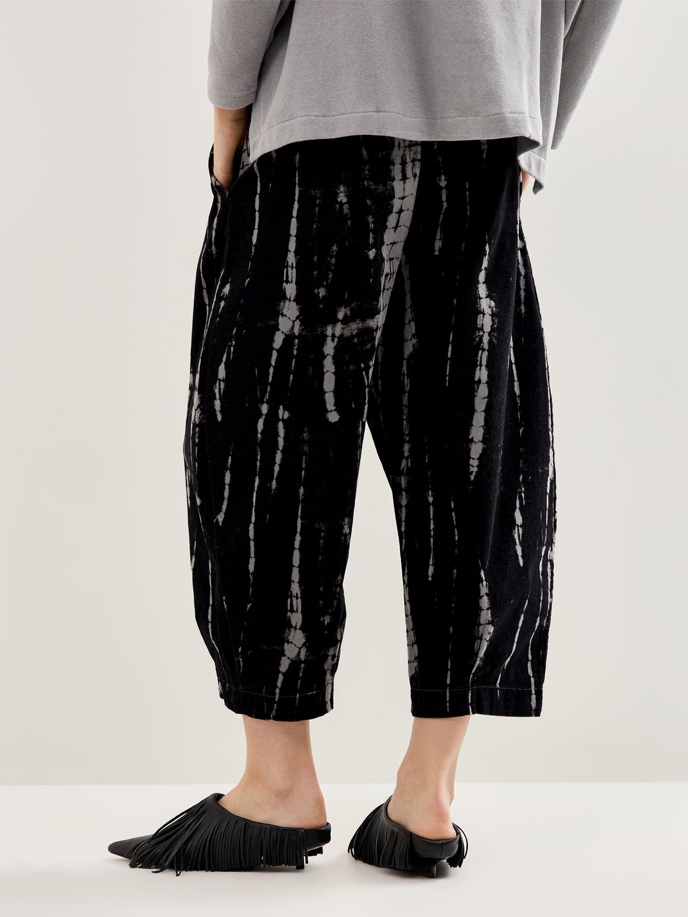 Barrel Trousers Light Grey