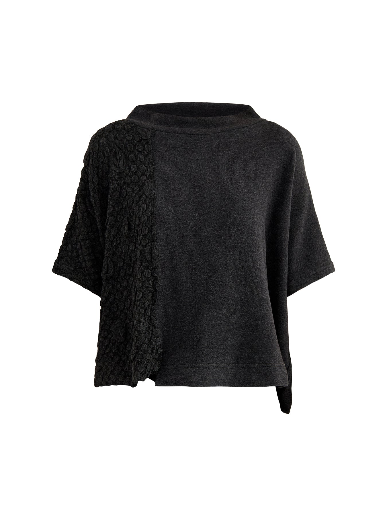 Textured Knit Jumper Charcoal