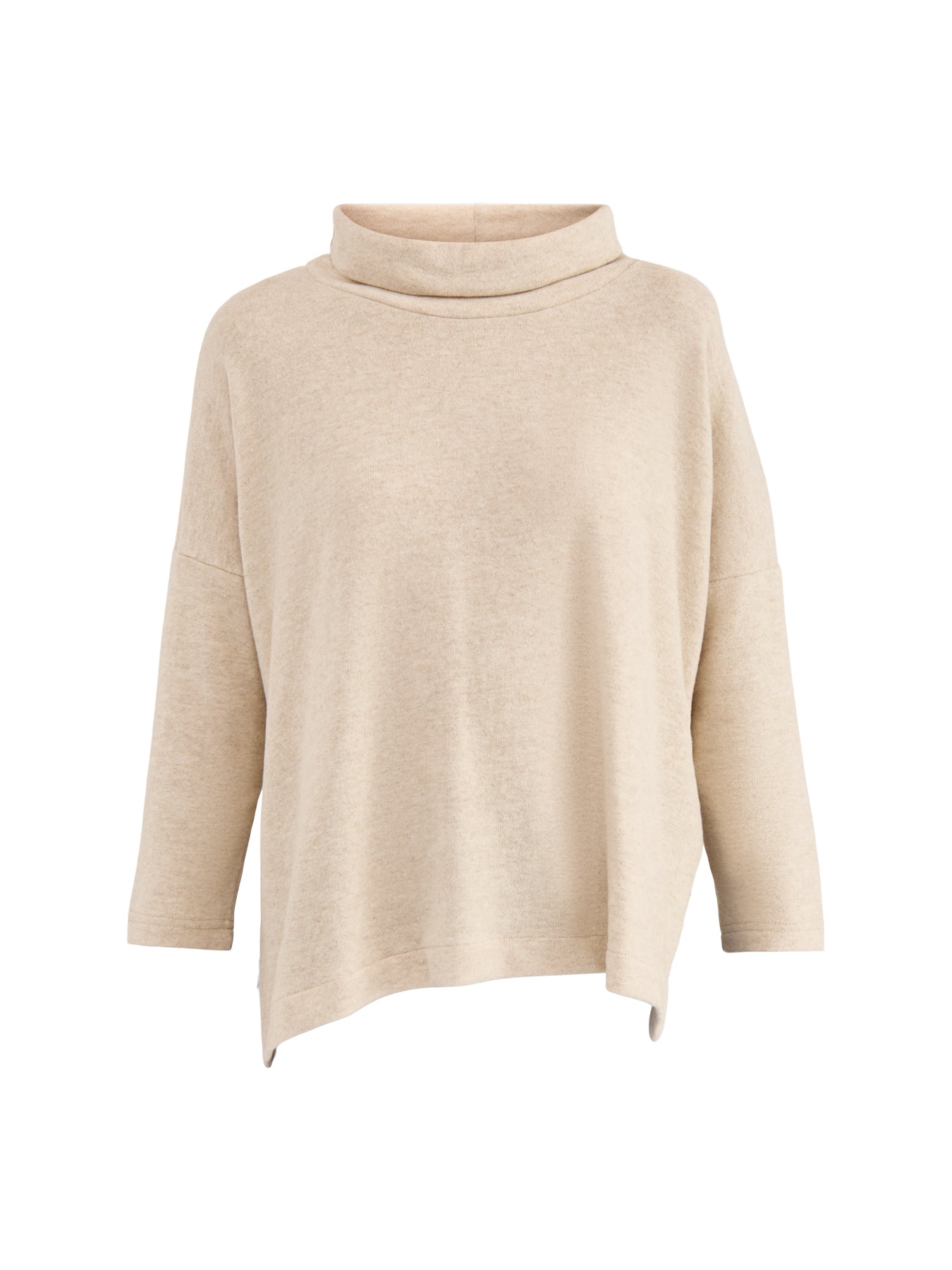 Roll Neck Knit Jumper Cream