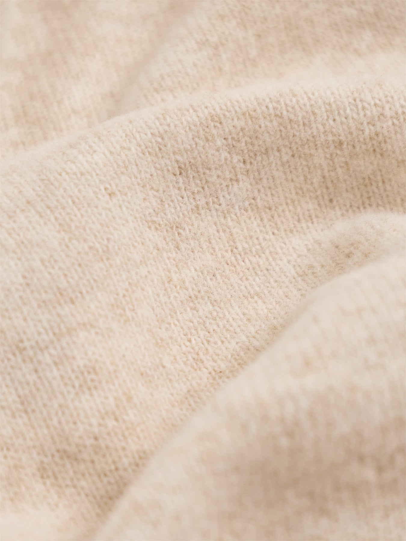 Roll Neck Knit Jumper Cream