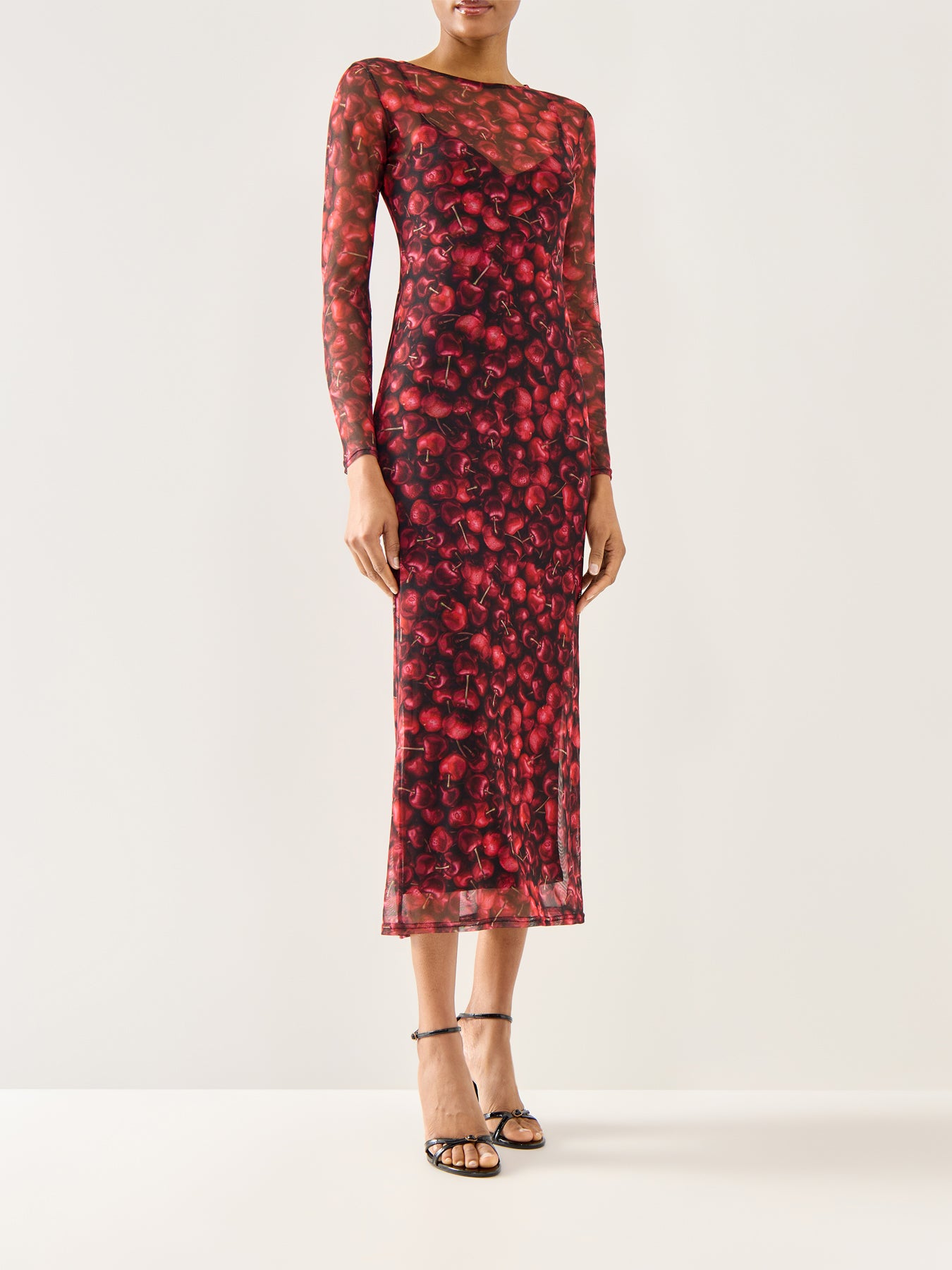 Cherry Mesh Soho Dress Red