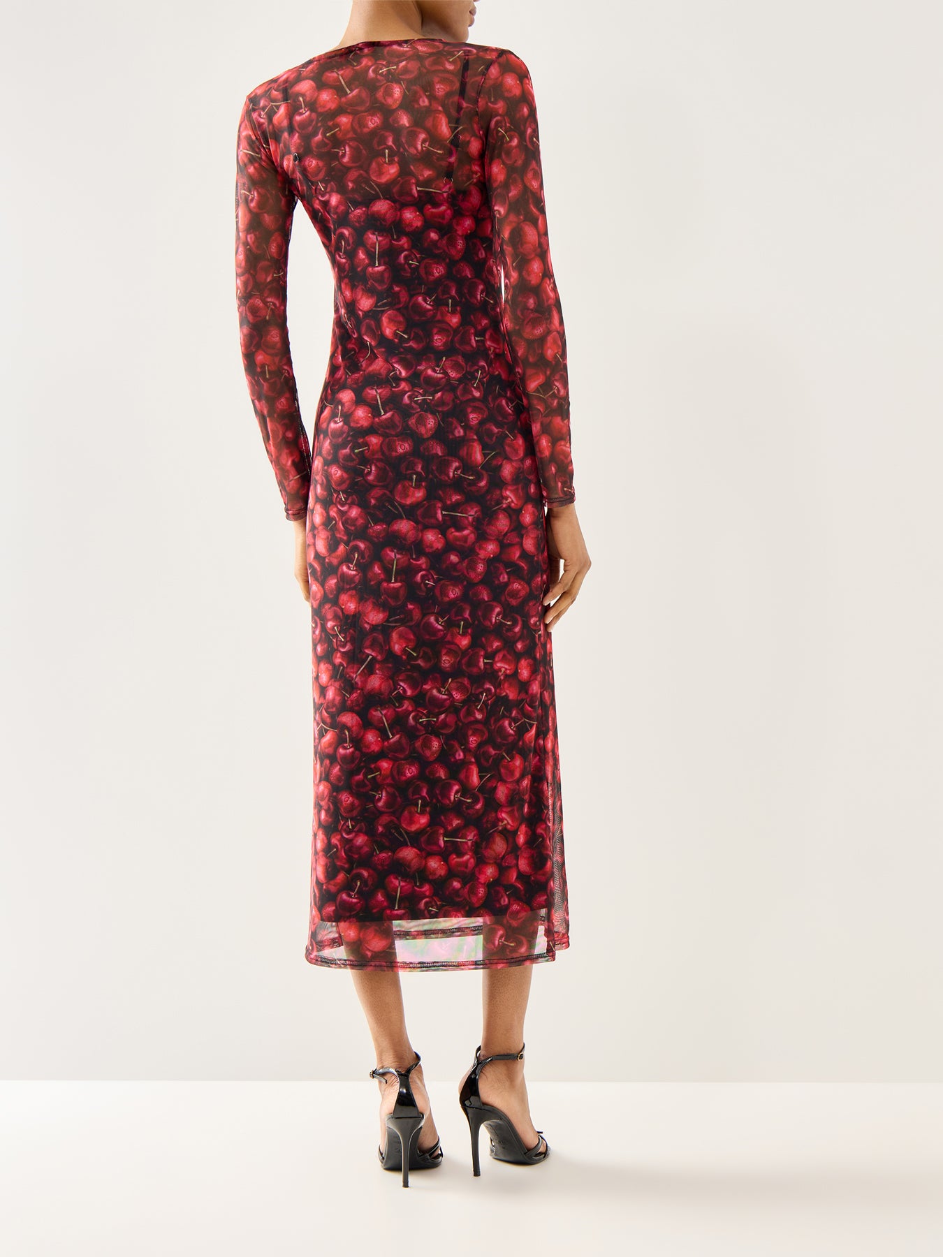 Cherry Mesh Soho Dress Red