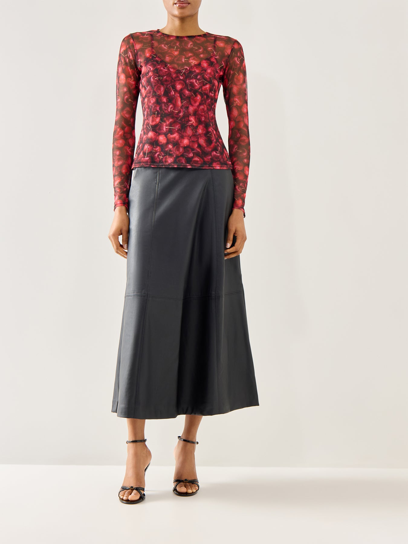 Cherry Mesh Top Red