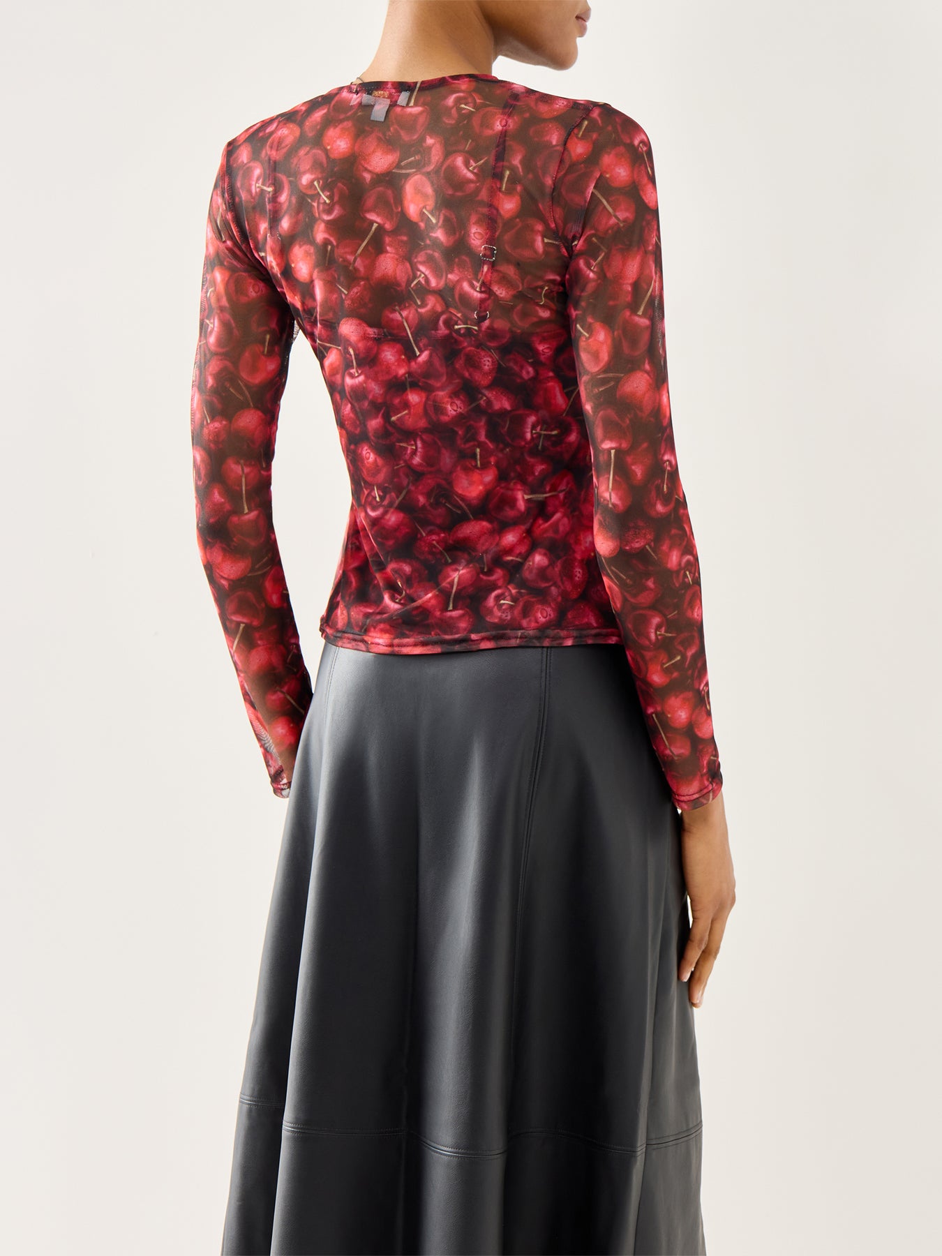 Cherry Mesh Top Red