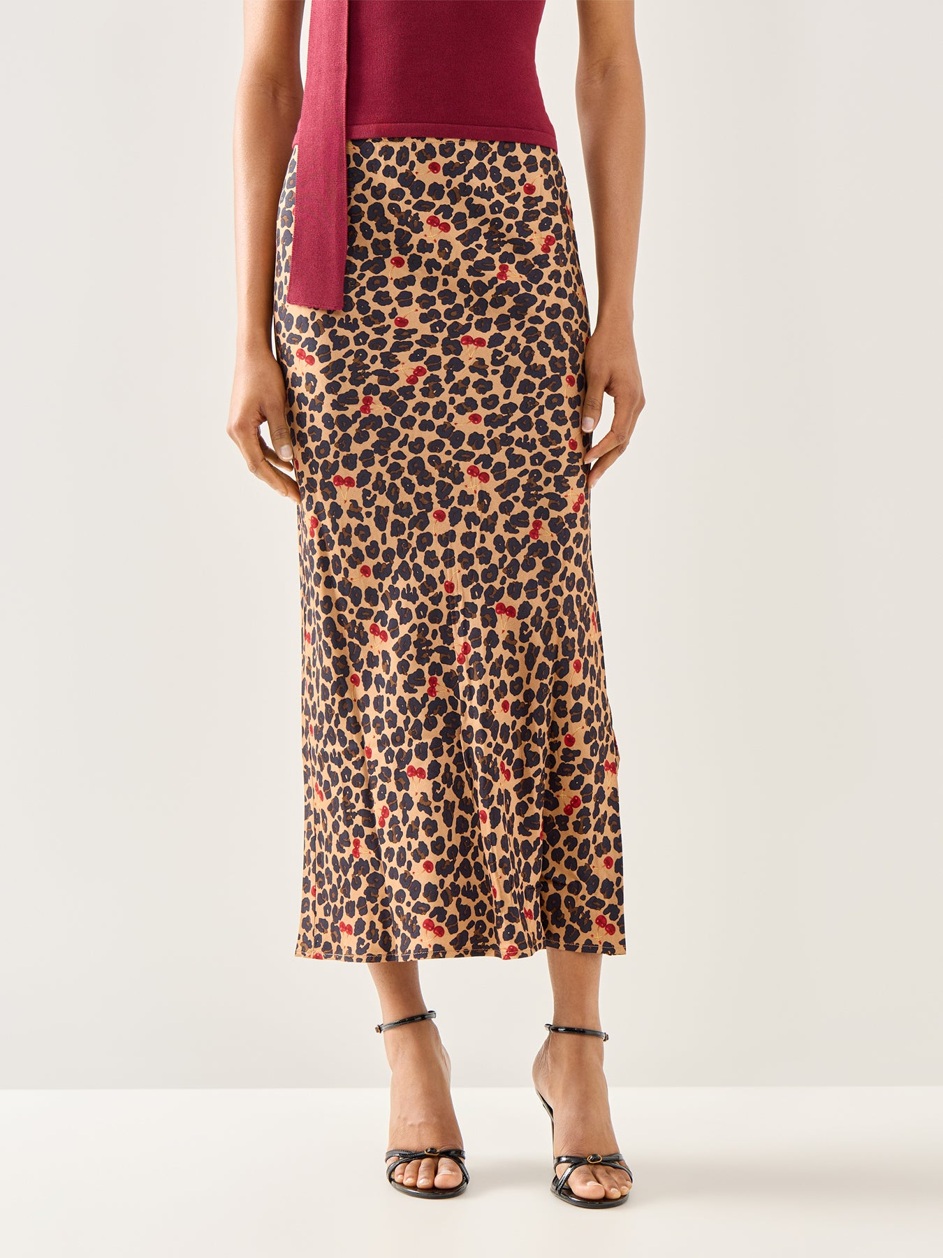 Cherry Leopard Dorris Skirt