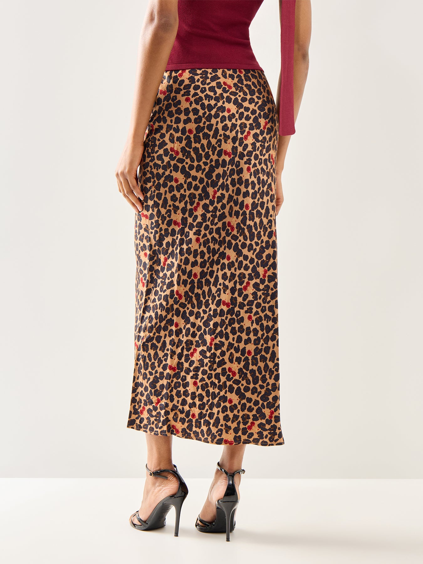 Cherry Leopard Dorris Skirt