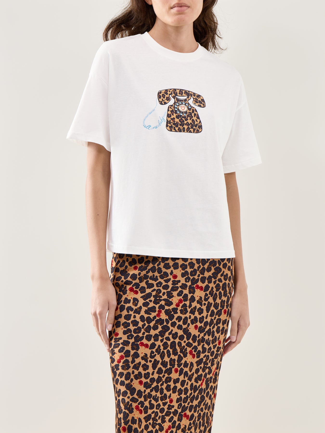 Call Me Boxy Cotton T-Shirt White