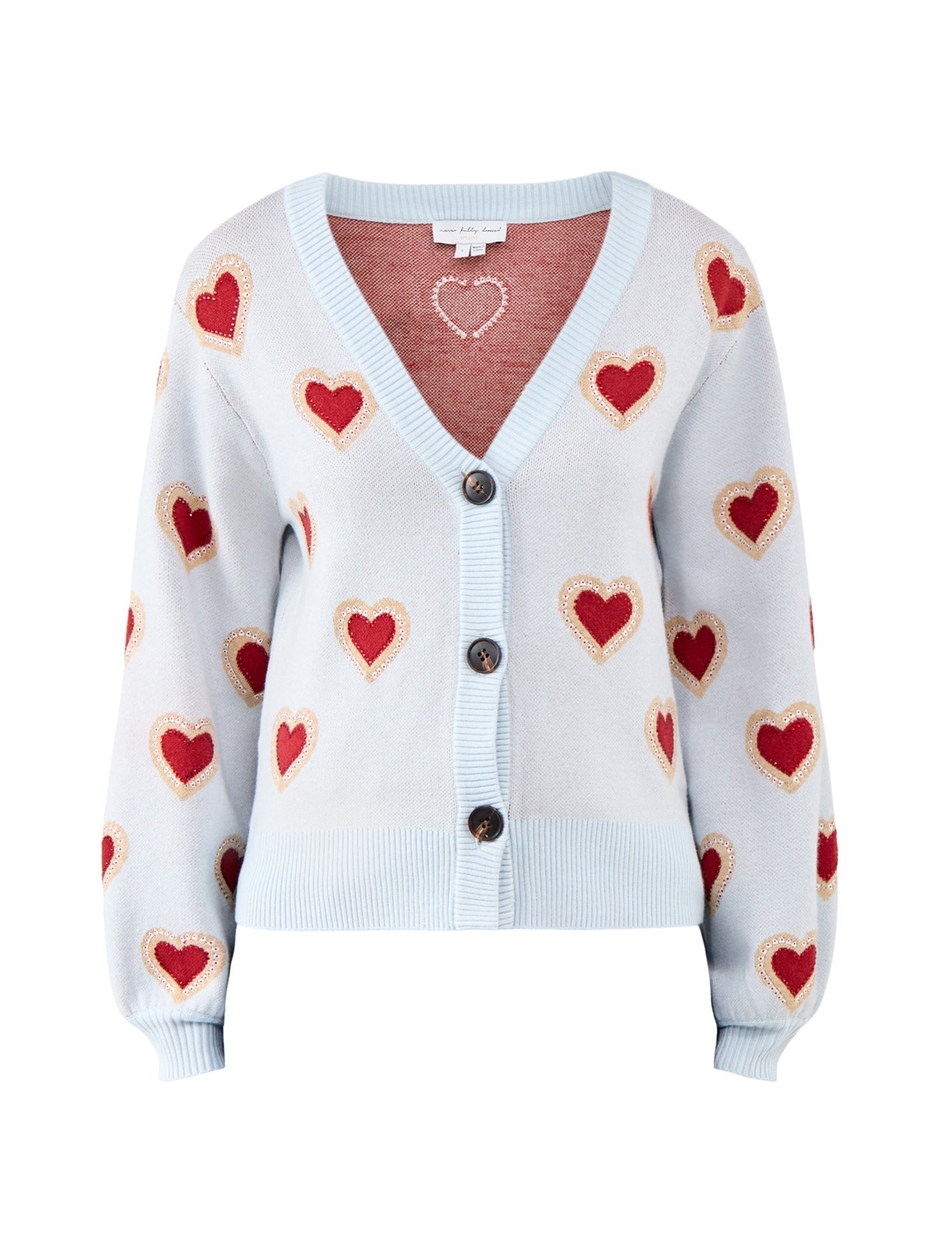 Baby Blue Heart Cardigan Blue