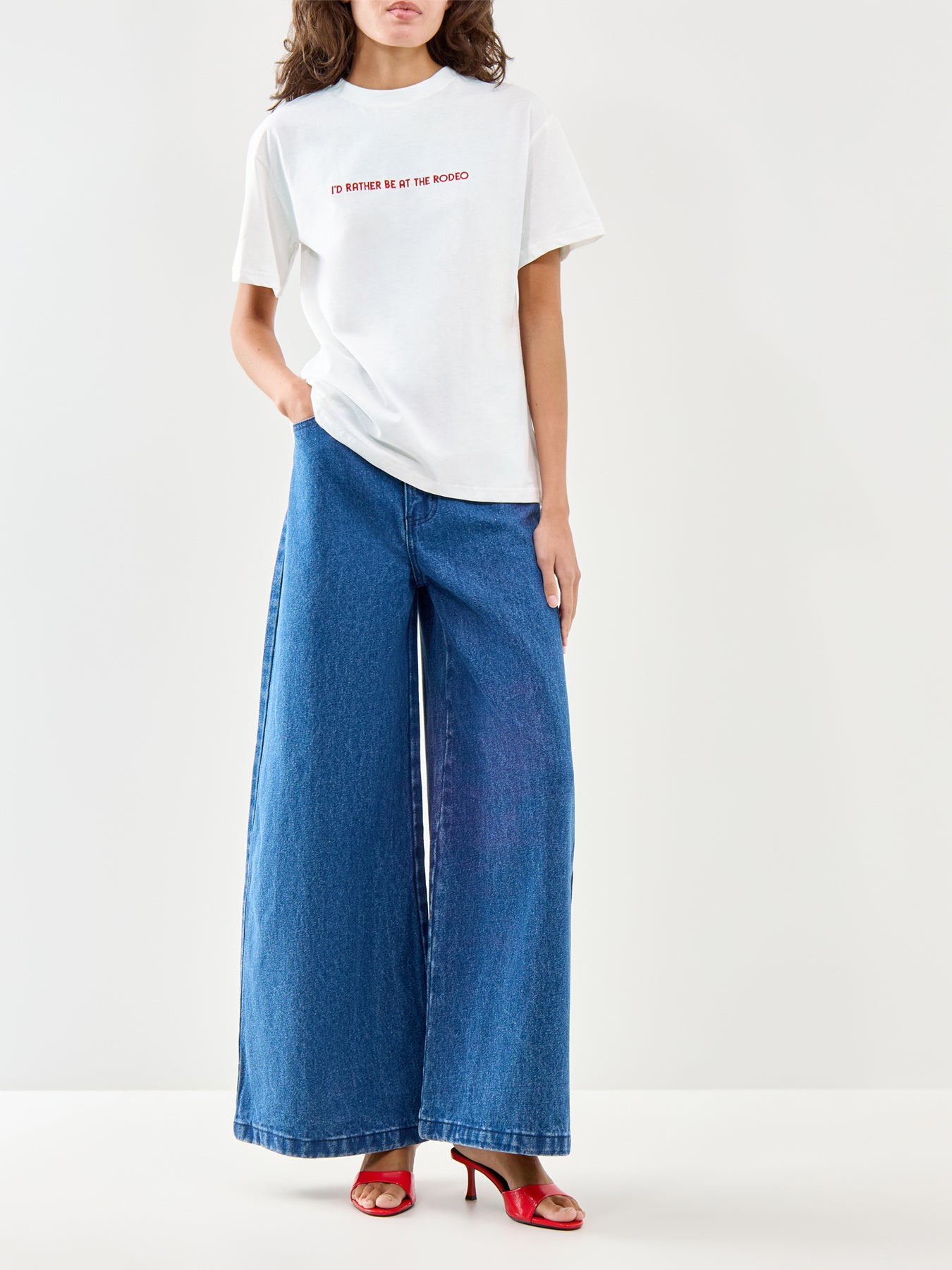 White Rodeo Graphic T-Shirt White