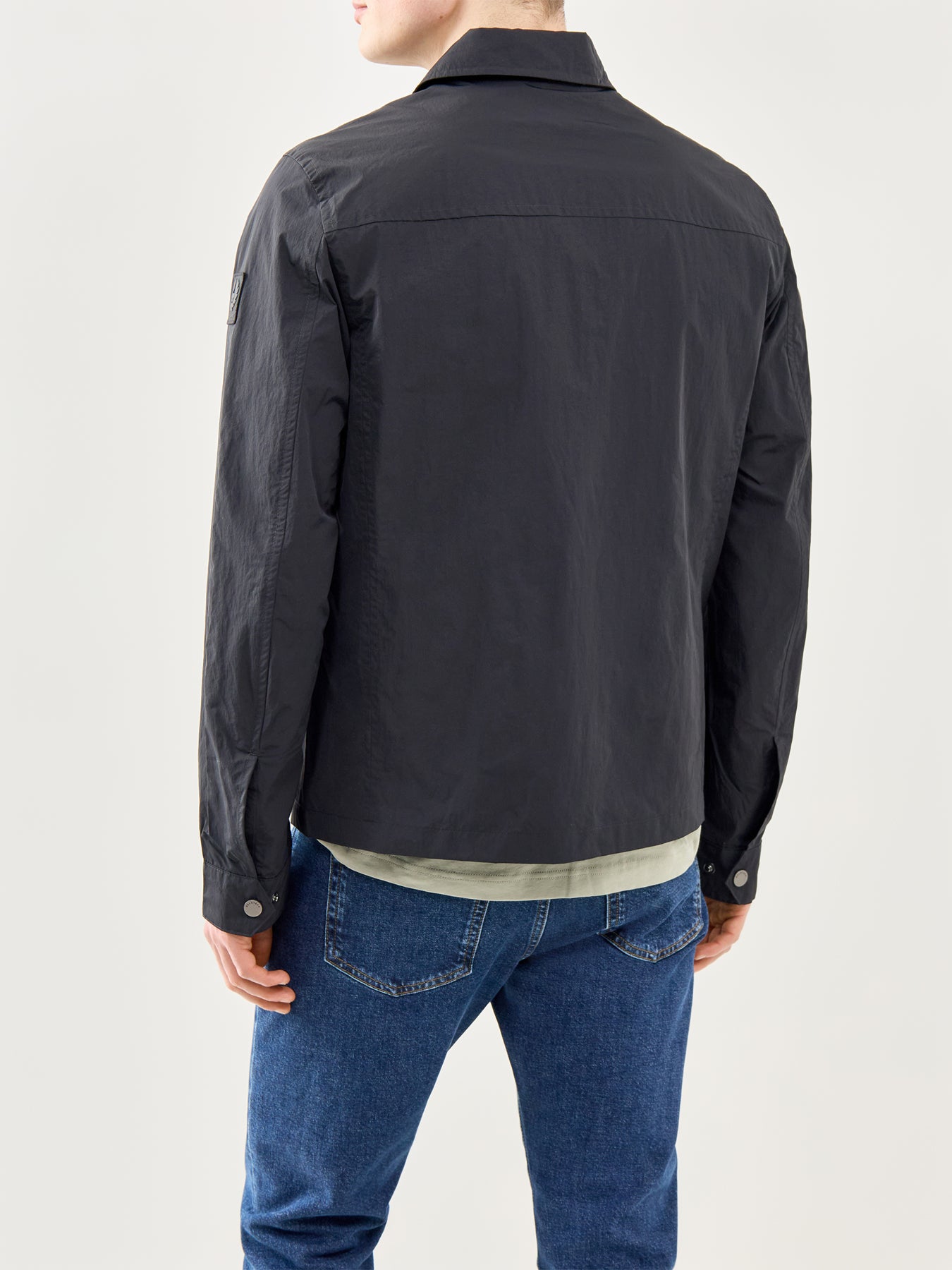 Grid Overshirt Black