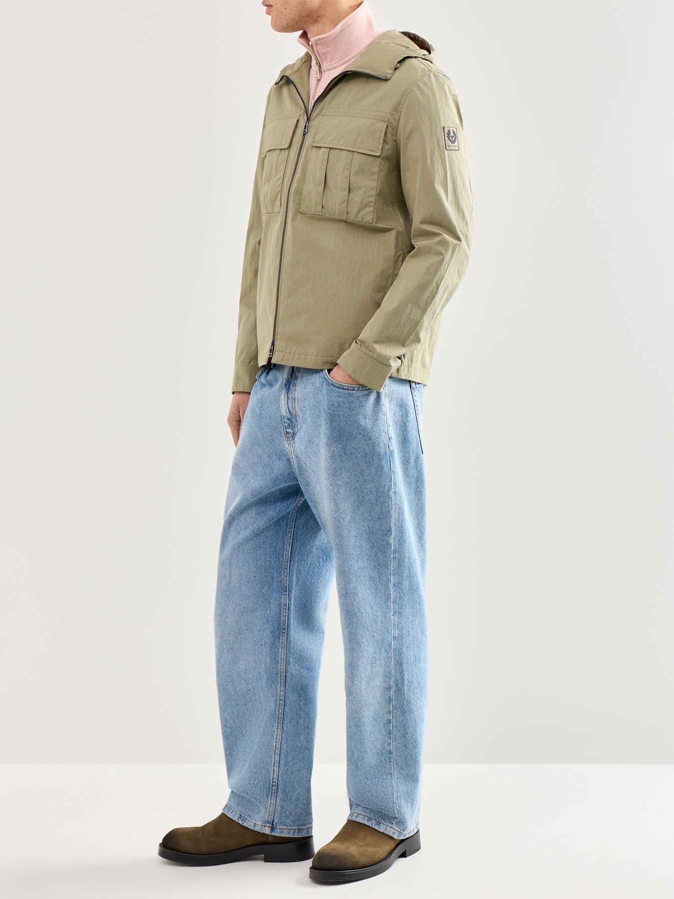 Container Hooded Overshirt Olive