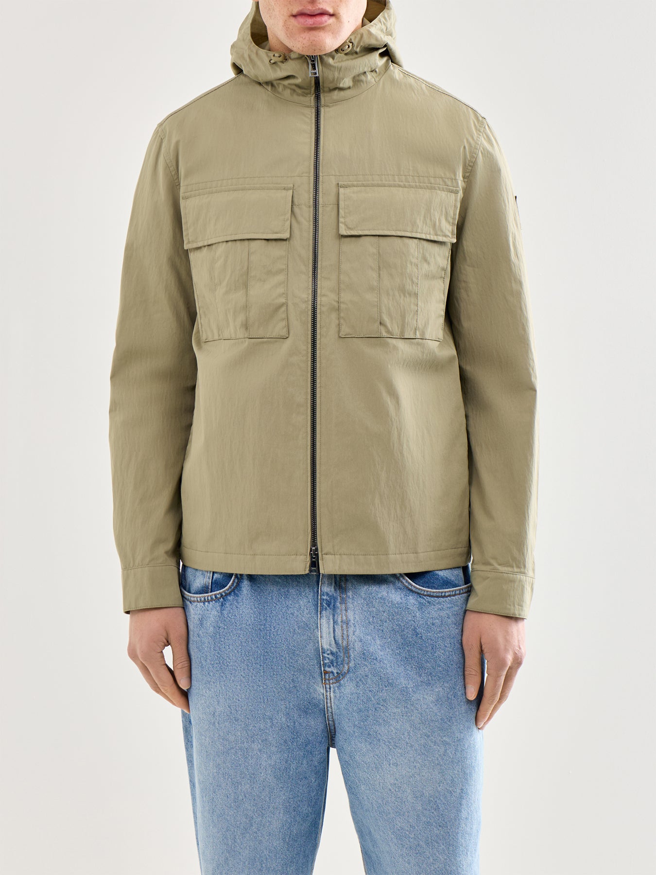 Container Hooded Overshirt Olive