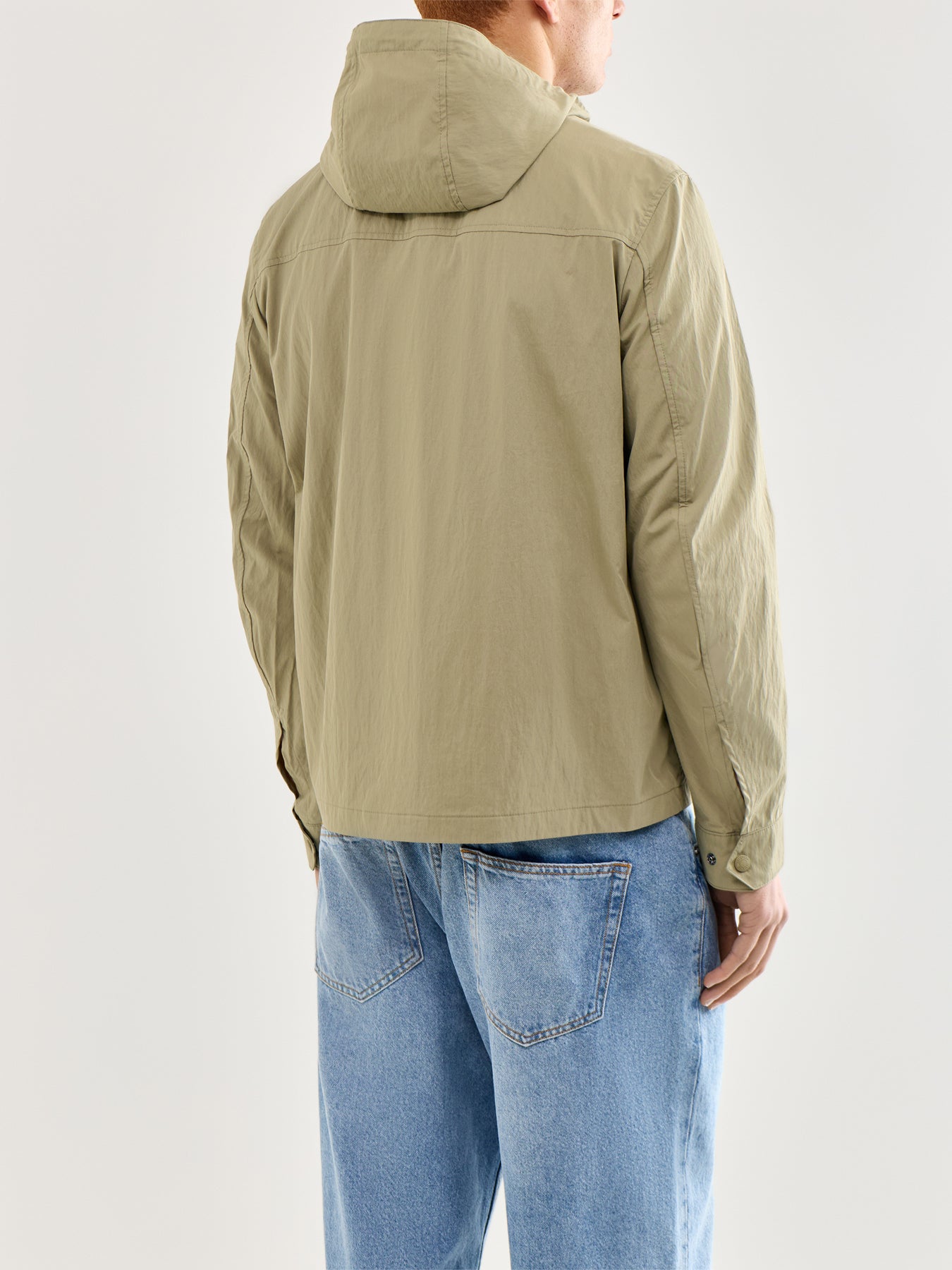 Container Hooded Overshirt Olive