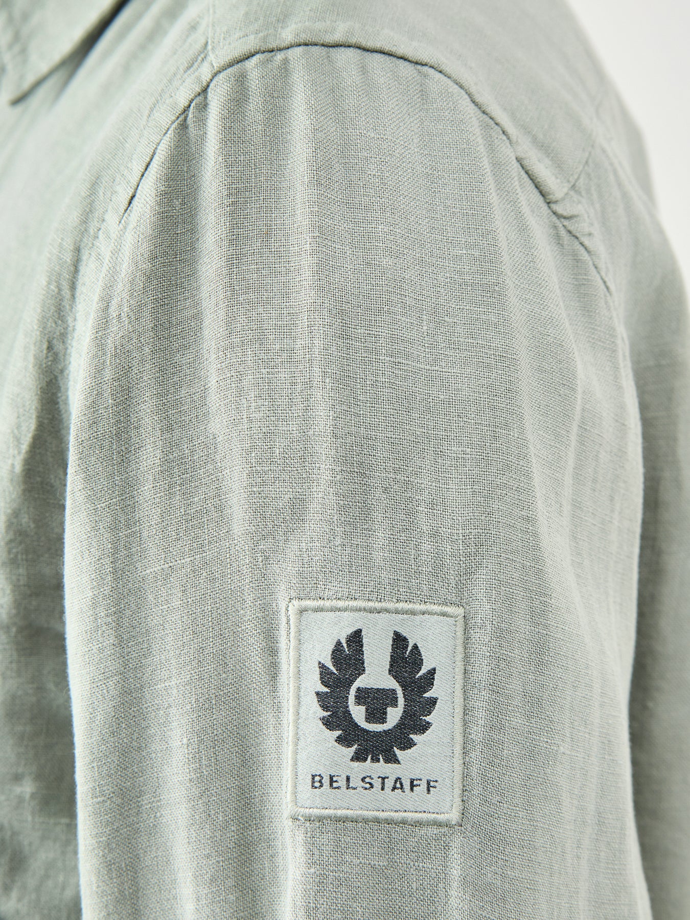 Belstaff Scale Linen Shirt Lichen
