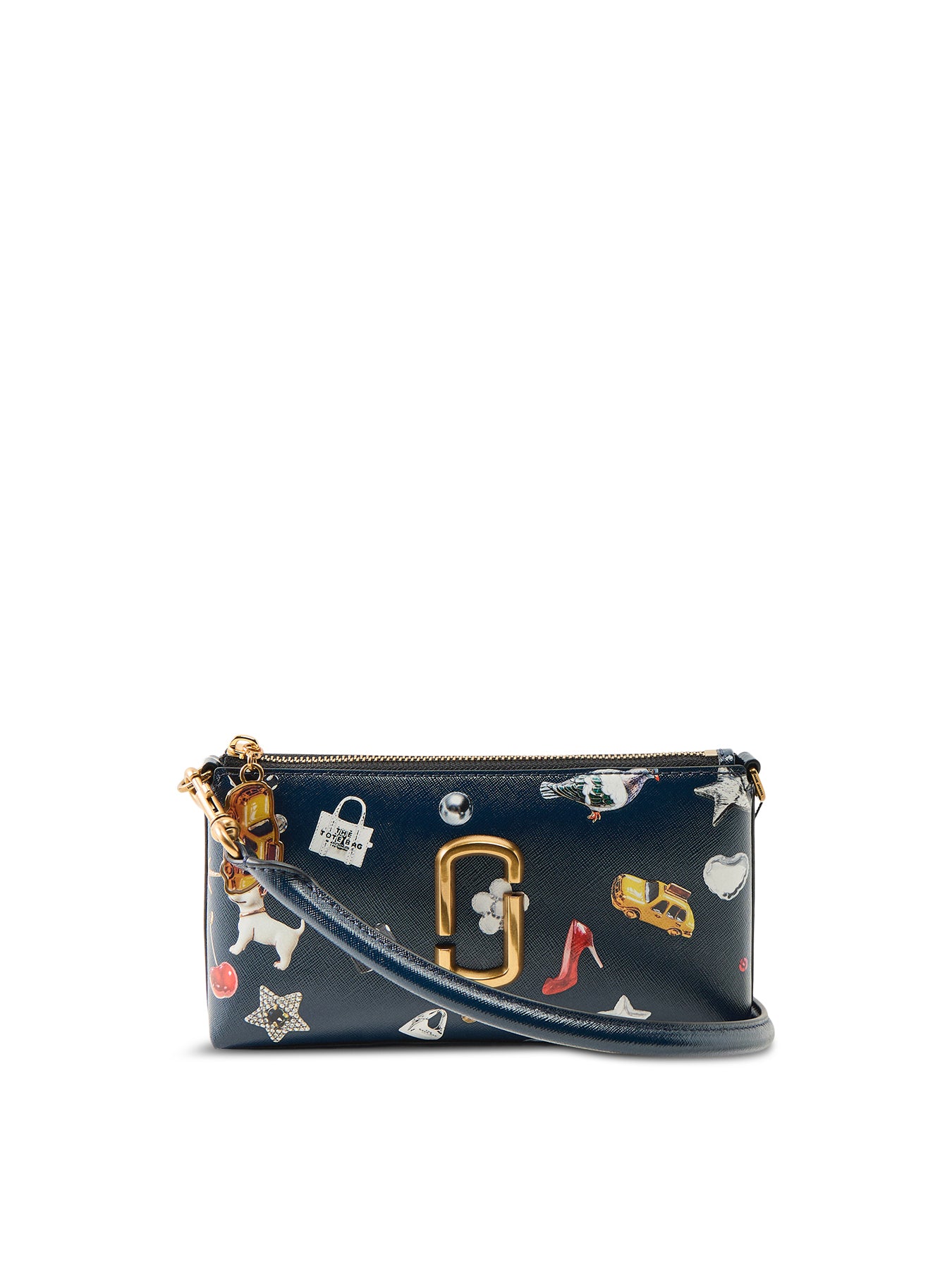 Printed Pochette Bag Blue