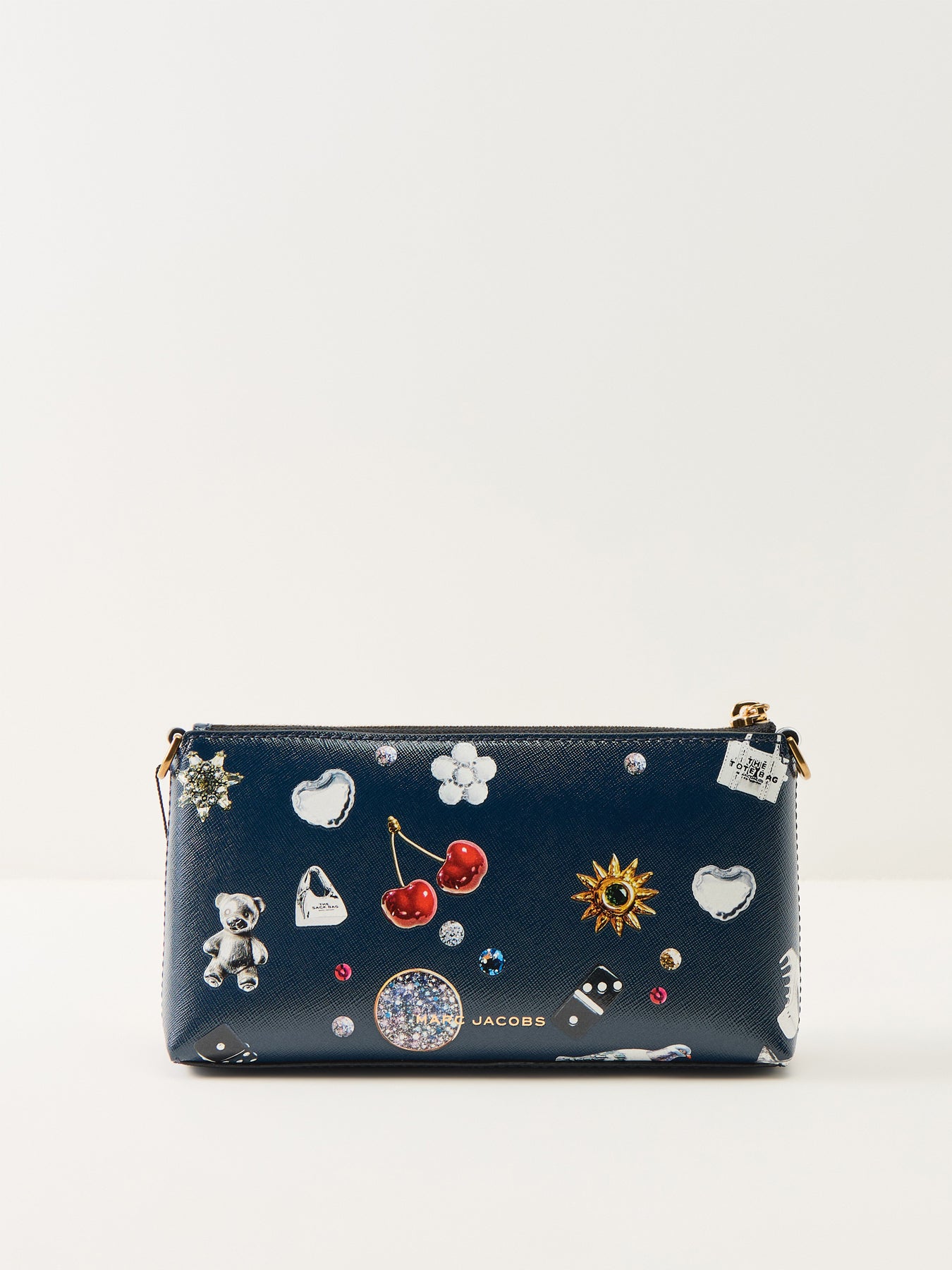 Printed Pochette Bag Blue