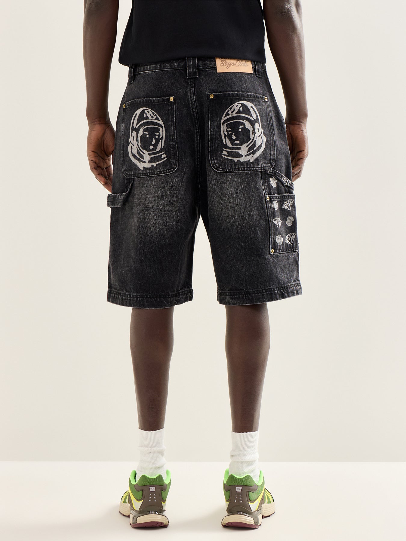 Diamonds & Dollars Denim Carpenter Shorts