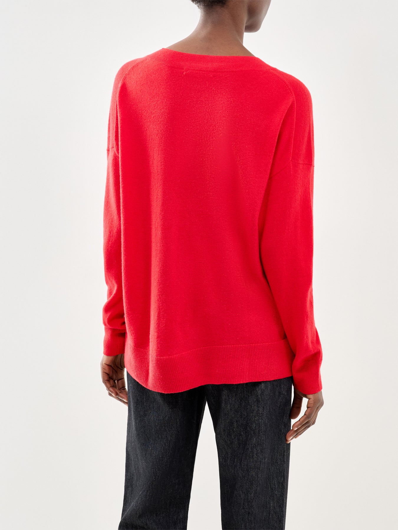 Wide Slouchy Jumper Red