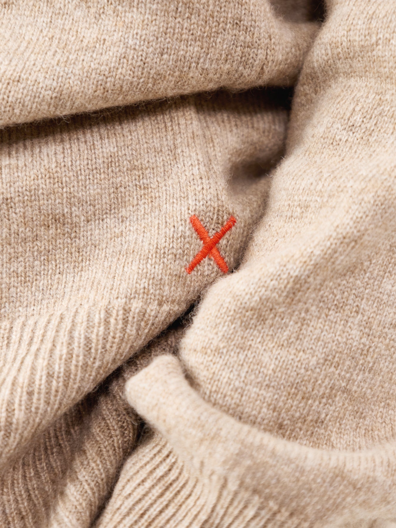 Wide Slouchy Jumper Beige