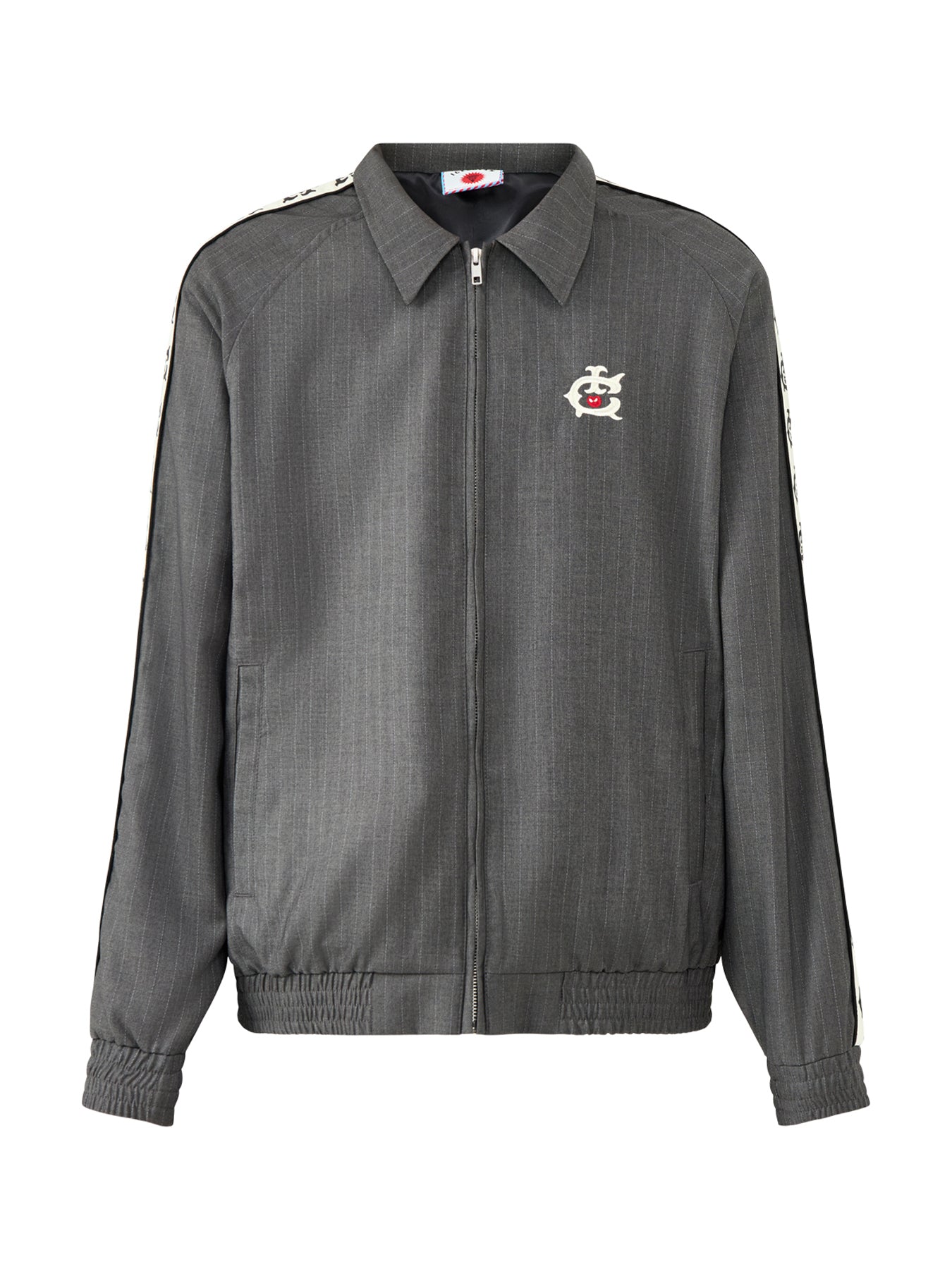 Team Ic Pinstripe Track Jacket Grey