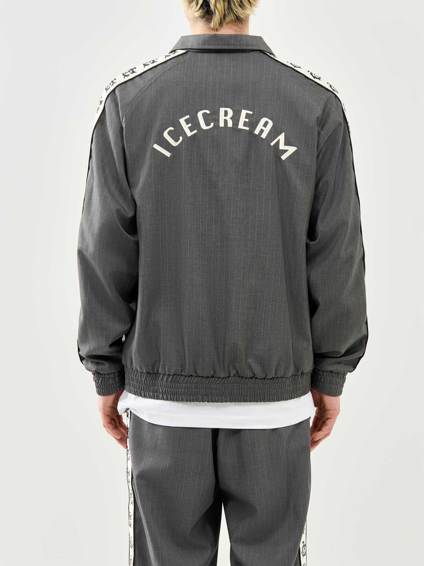 Team Ic Pinstripe Track Jacket Grey