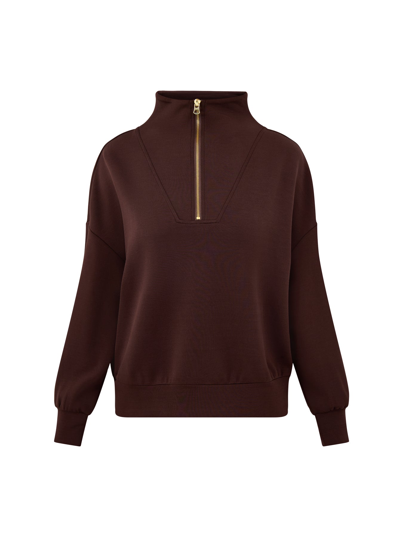 Hawley Half Zip Sweat Coffee Bean