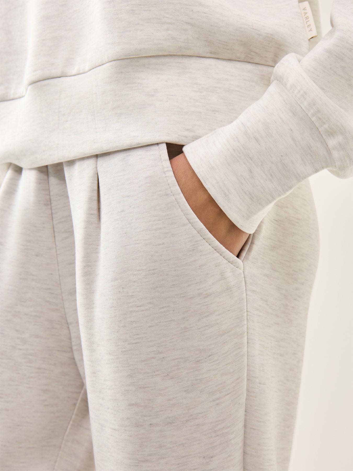 The Rolled Cuff Pant 25 Ivory Marl