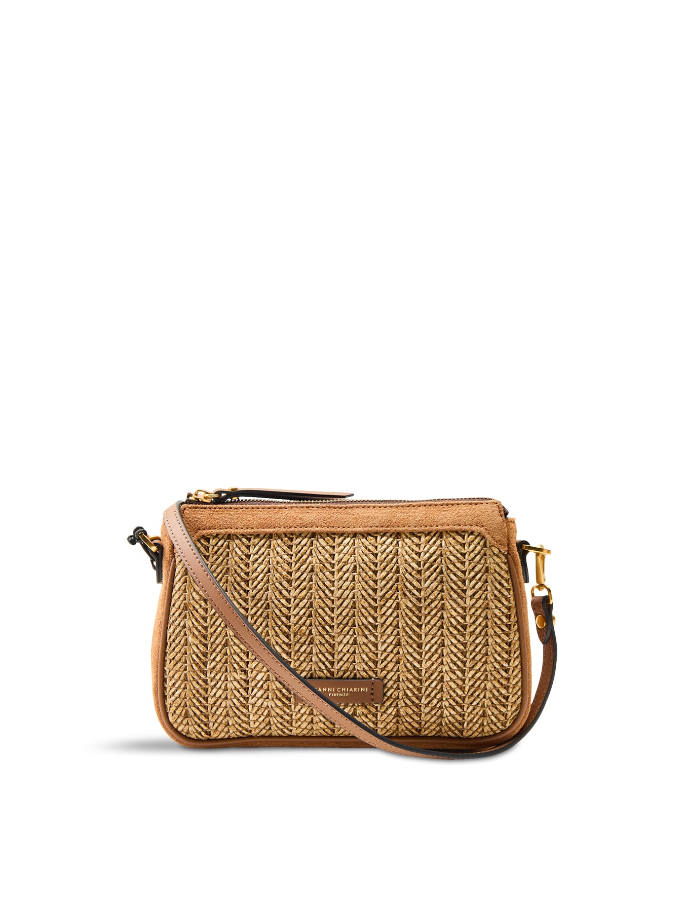Brooke Straw Crossbody Bag Neutral