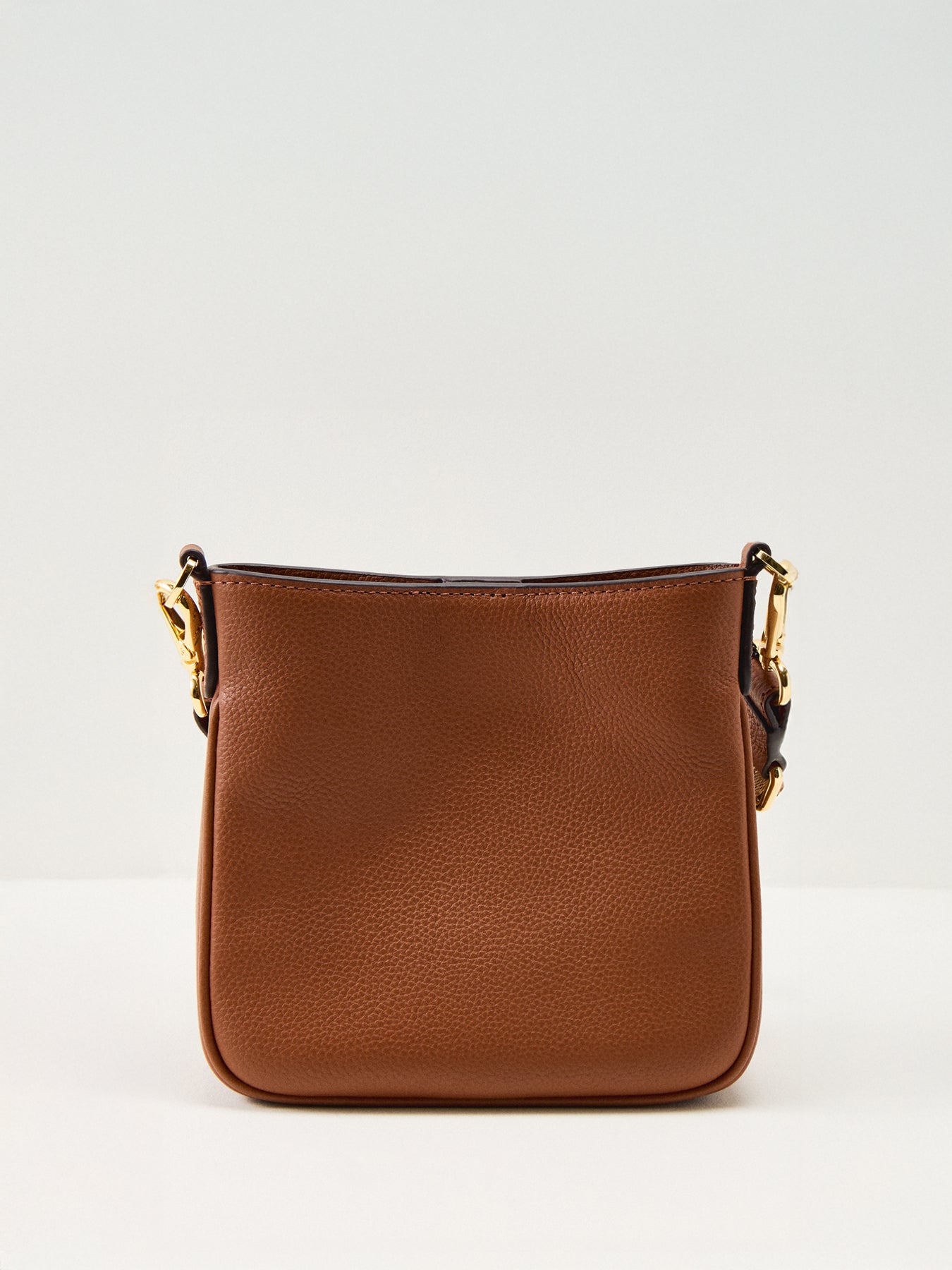 Cameryn Small Leather Crossbody Bag Tan