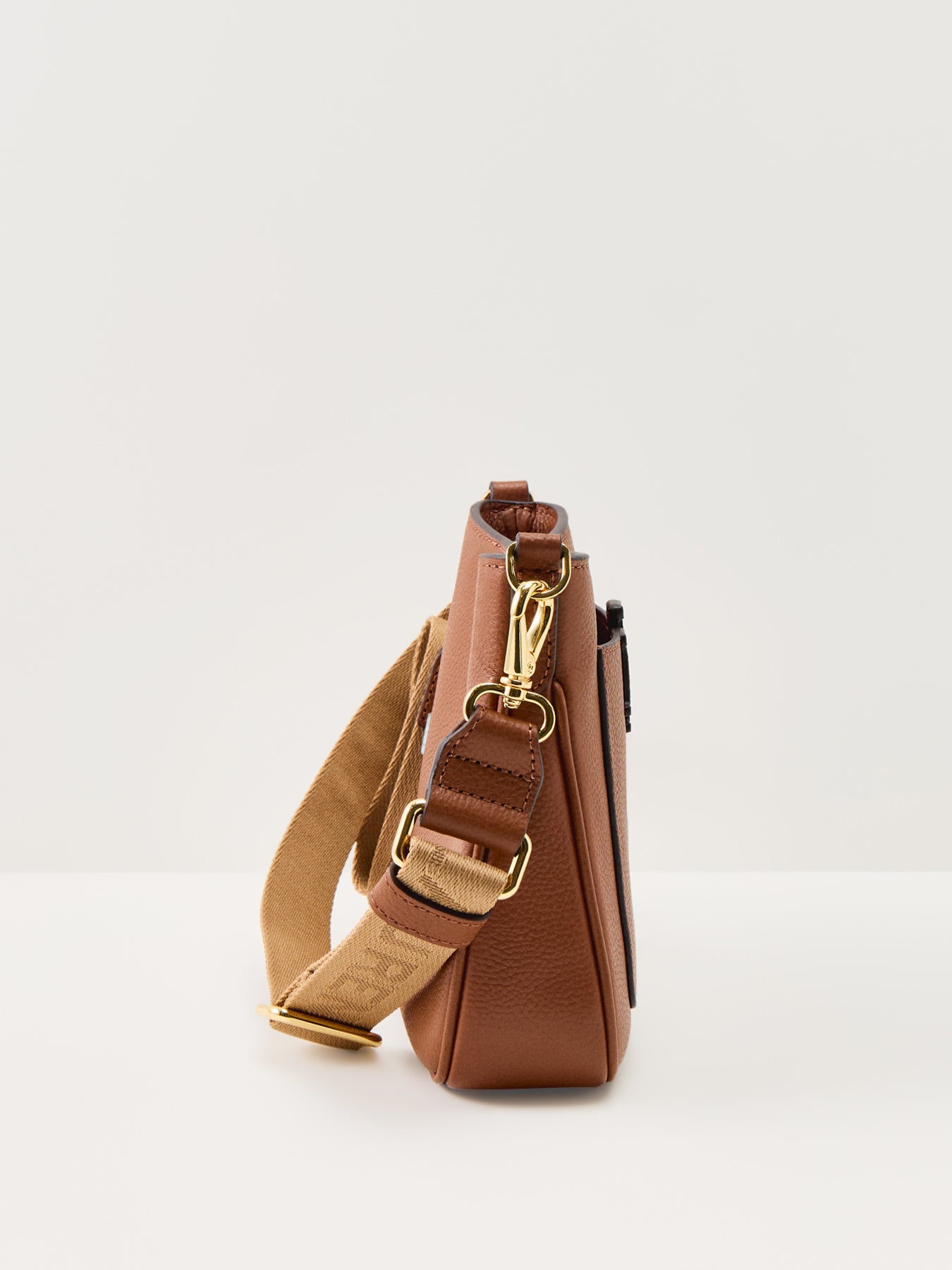 Cameryn Small Leather Crossbody Bag Tan