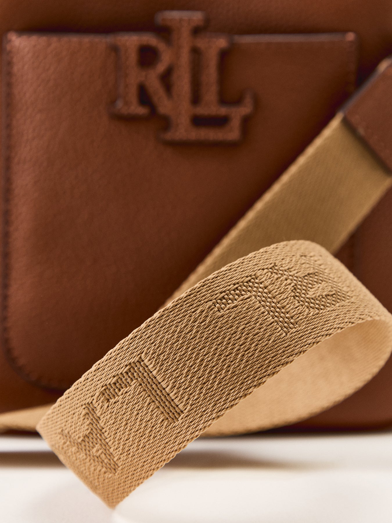 Cameryn Small Leather Crossbody Bag Tan