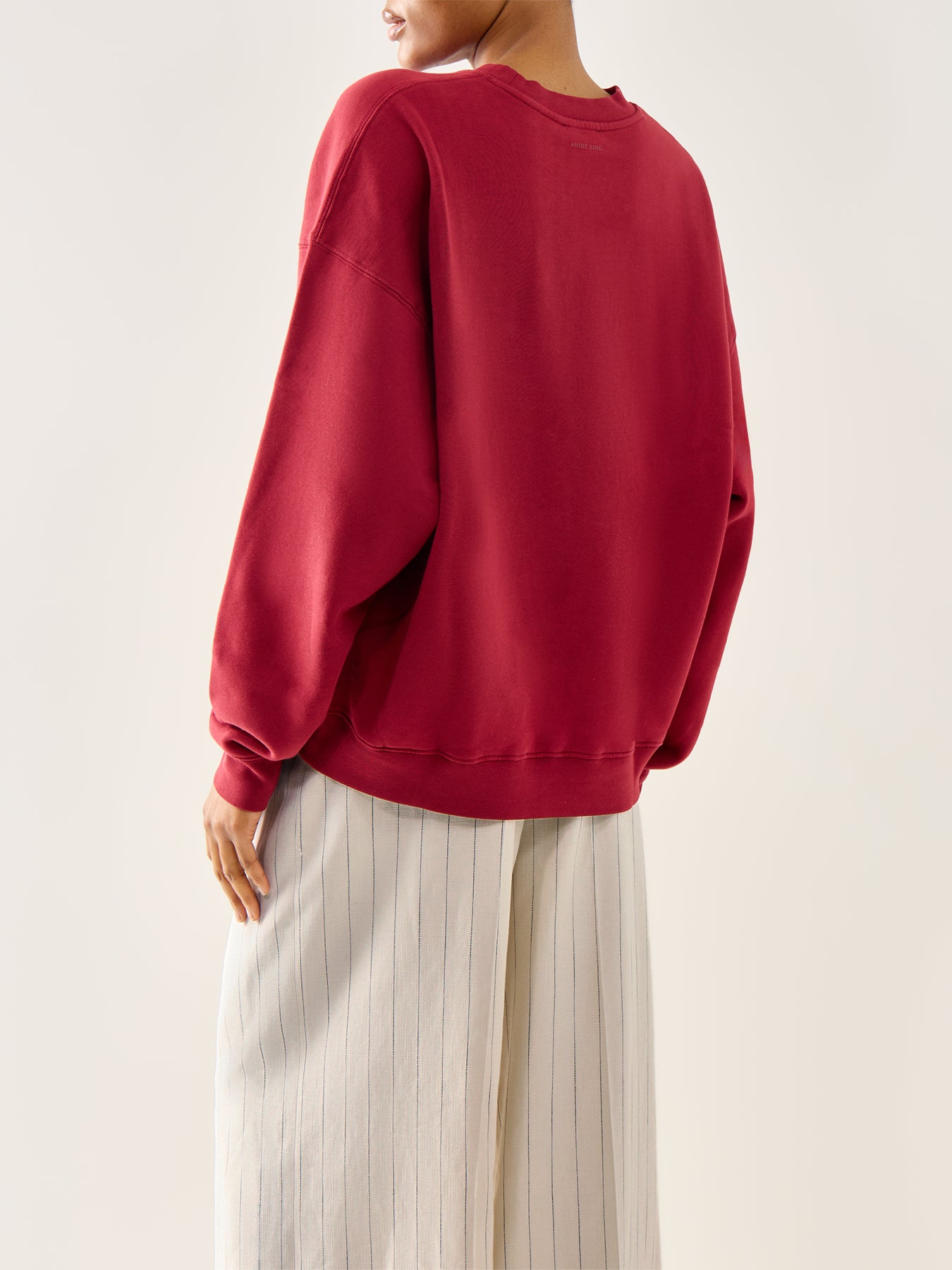 Miles Chenille Signature Sweatshirt Red